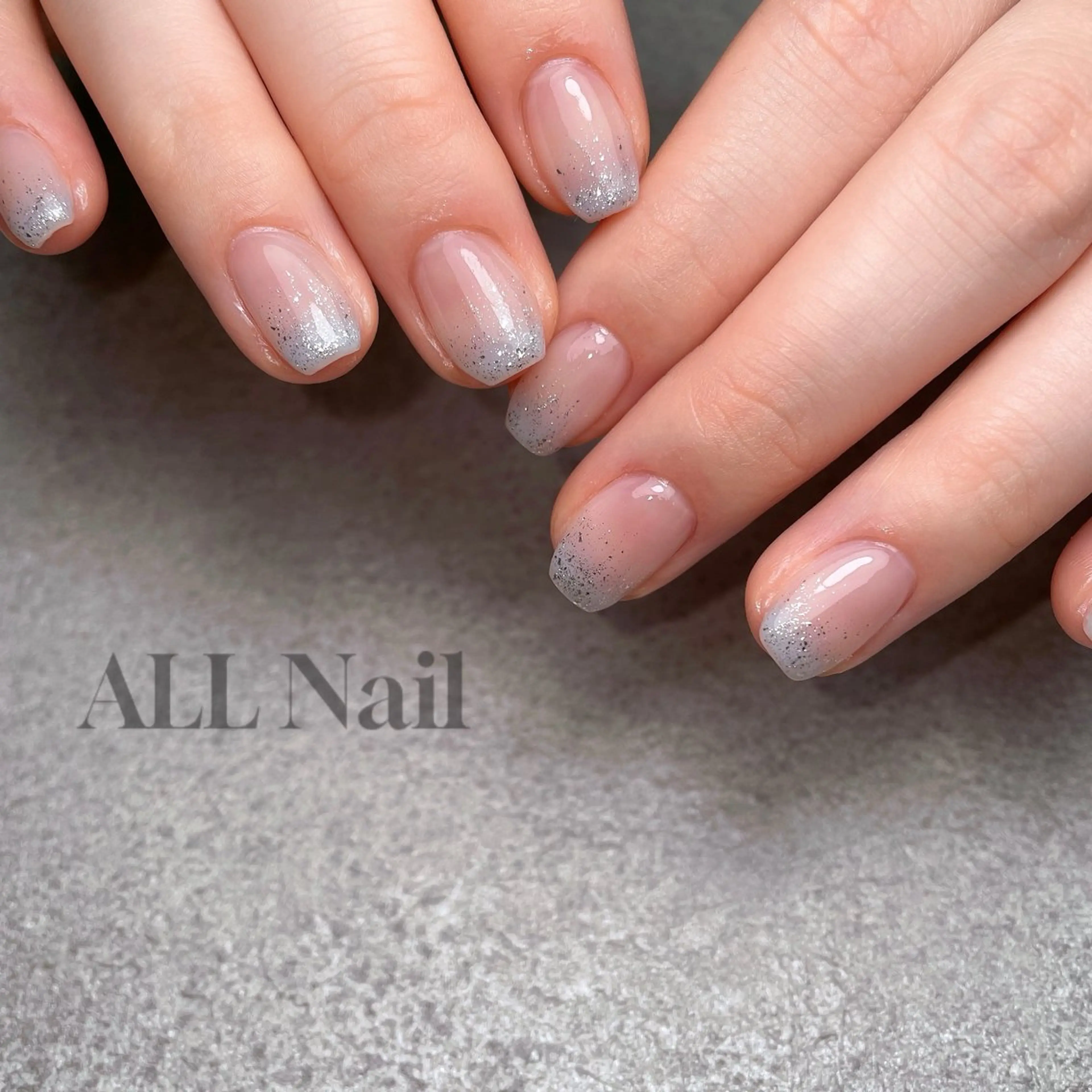ネイル 長さ出し グラデーション ラメ(グリッター) ALL Nail &whiteningのその他イメージ