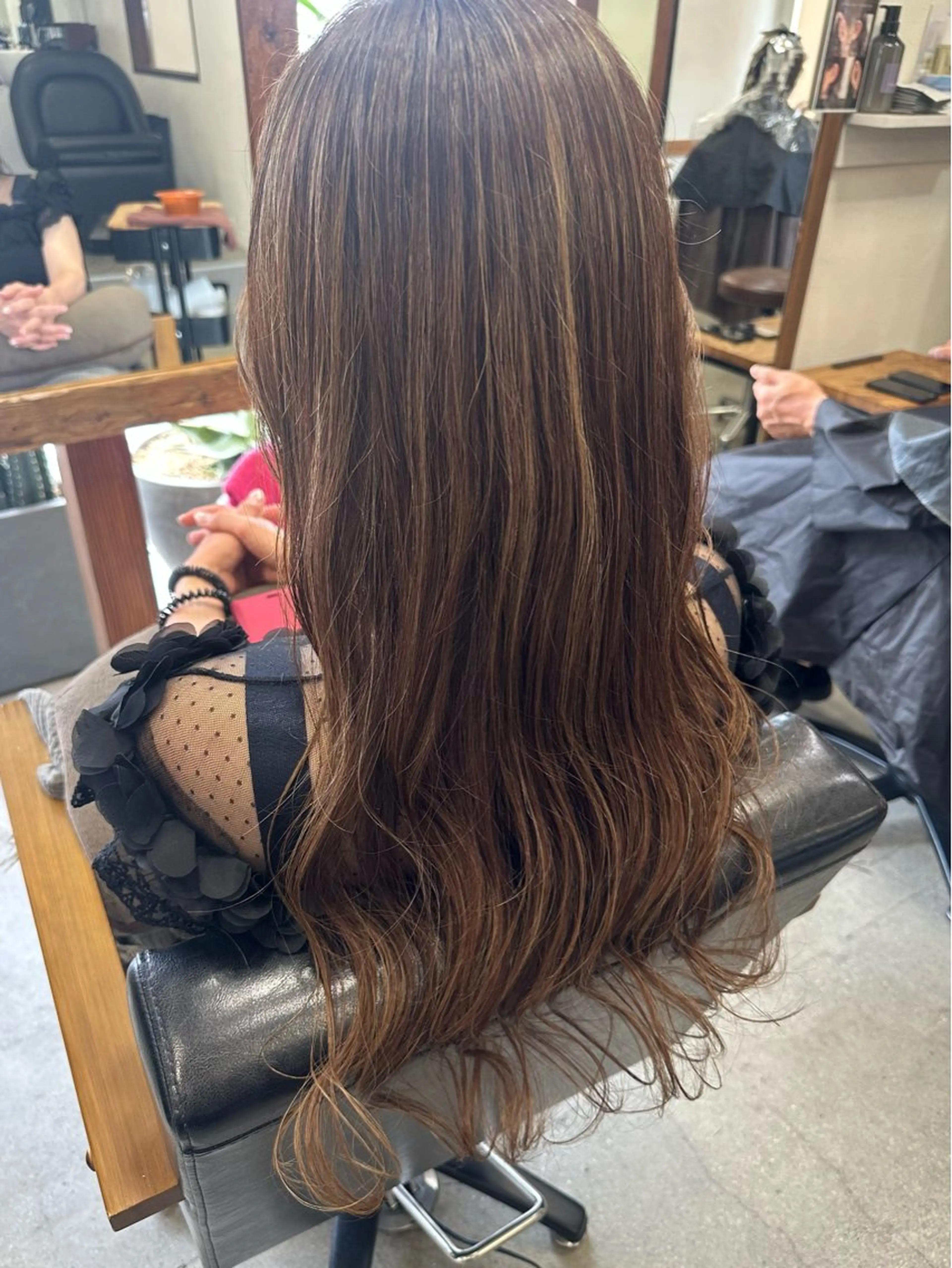 ロング カラー ベージュカラー ブラウンカラー 韓国風ヘア lotti所属・Nao🌷🌷 モデル様募集中のヘアスタイル