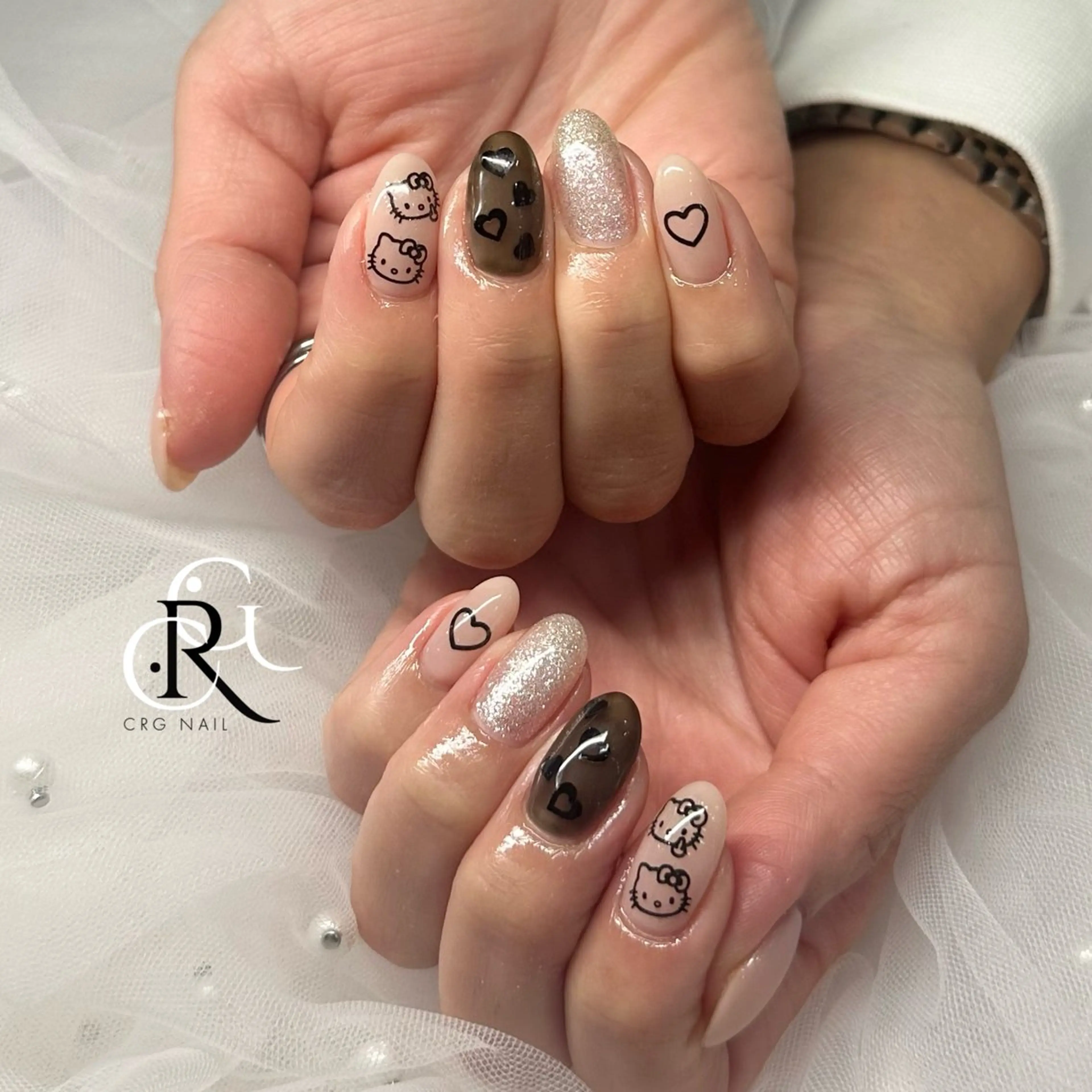 ネイル ハンドネイル 美フォルム✨ CRG RURIのネイルデザイン