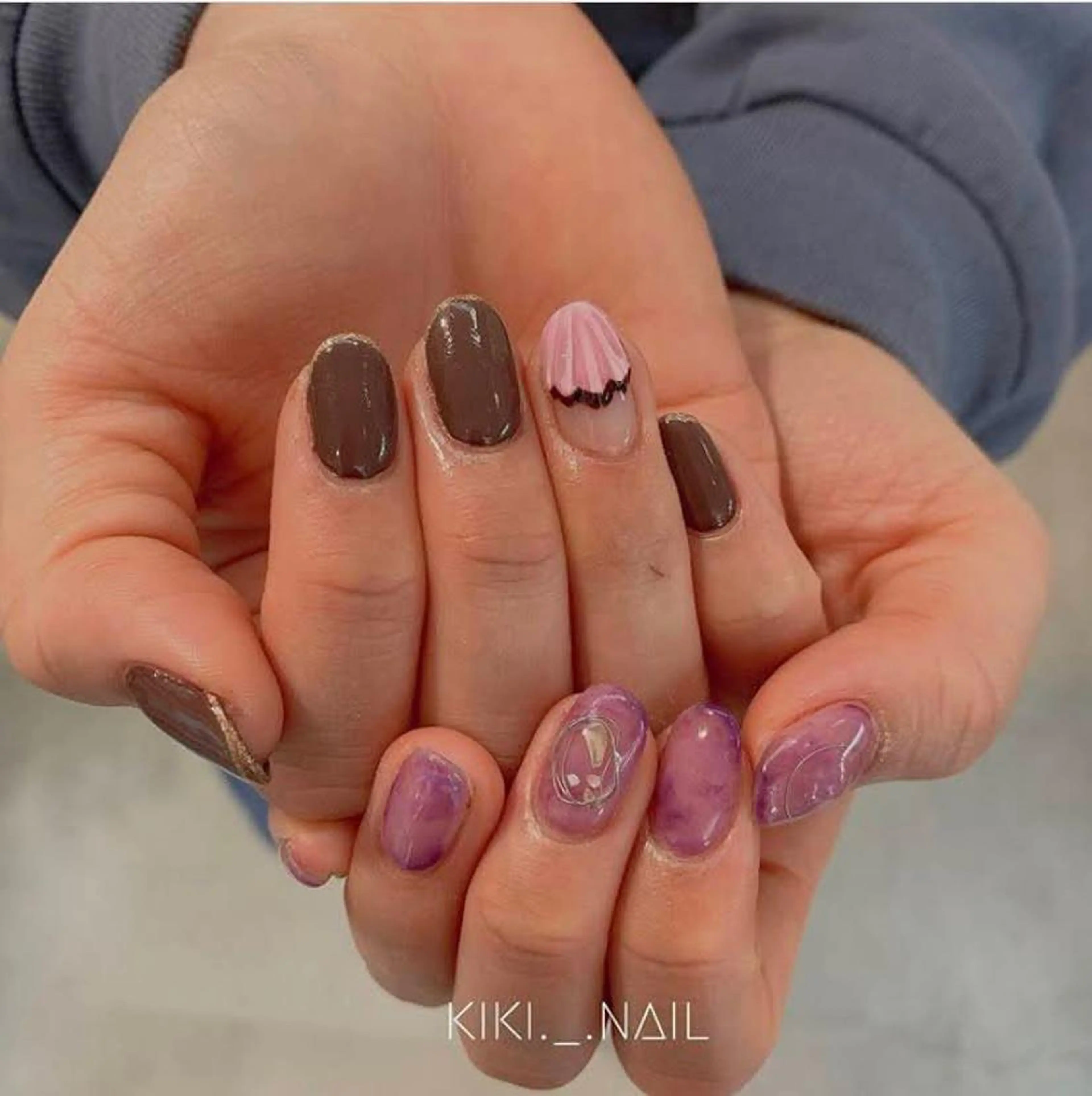 ネイル ハンドネイル HAIR & FACE EDGE（エッジ）所属・kiki ._.nailのマツエク・マツパデザイン