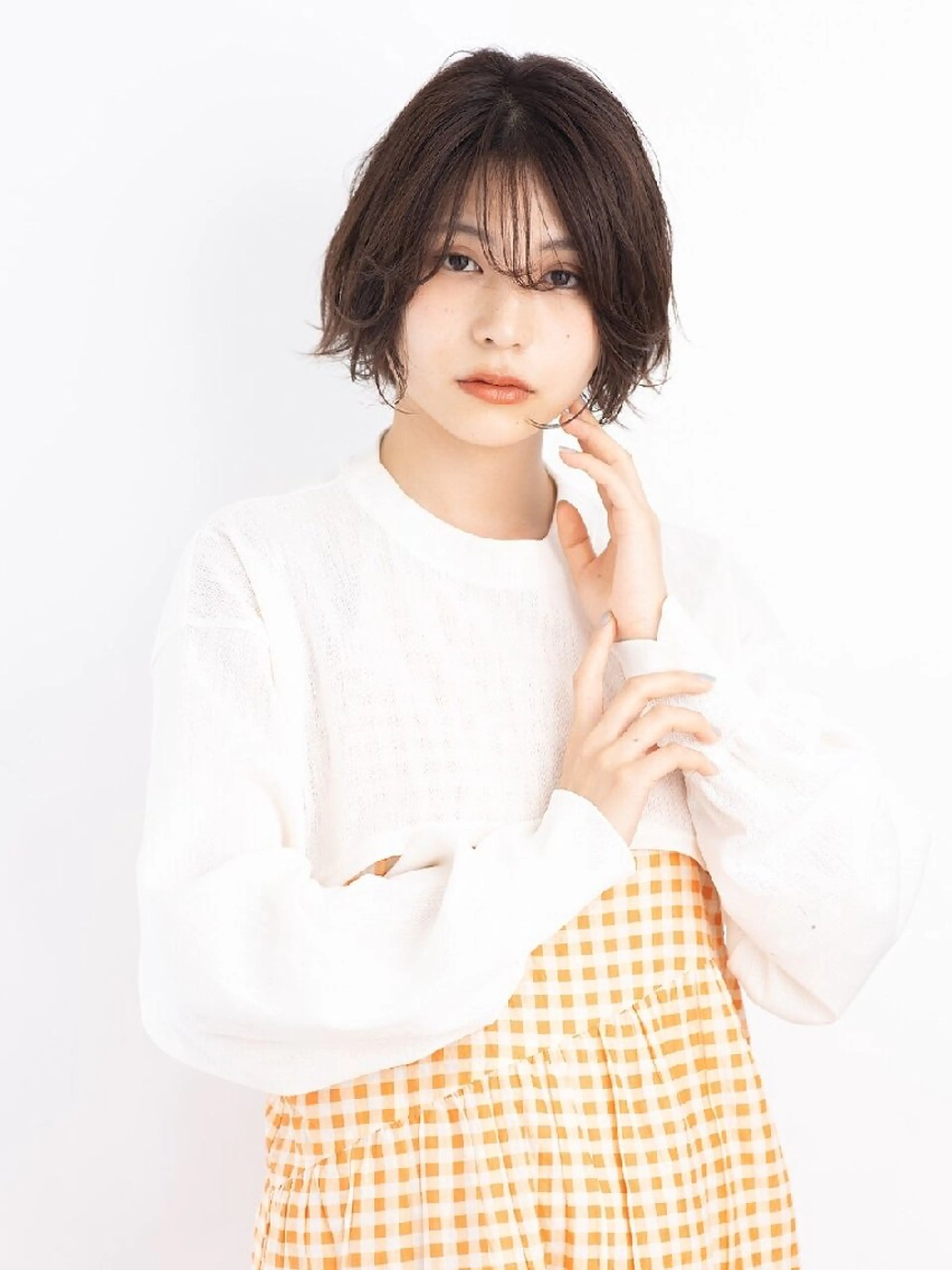 ショート カラー 丸みショート ショートヘア 小顔カット カット ヘアカラー トリートメント 自由が丘×似合わせ ディレクター枦山大将のヘアスタイル