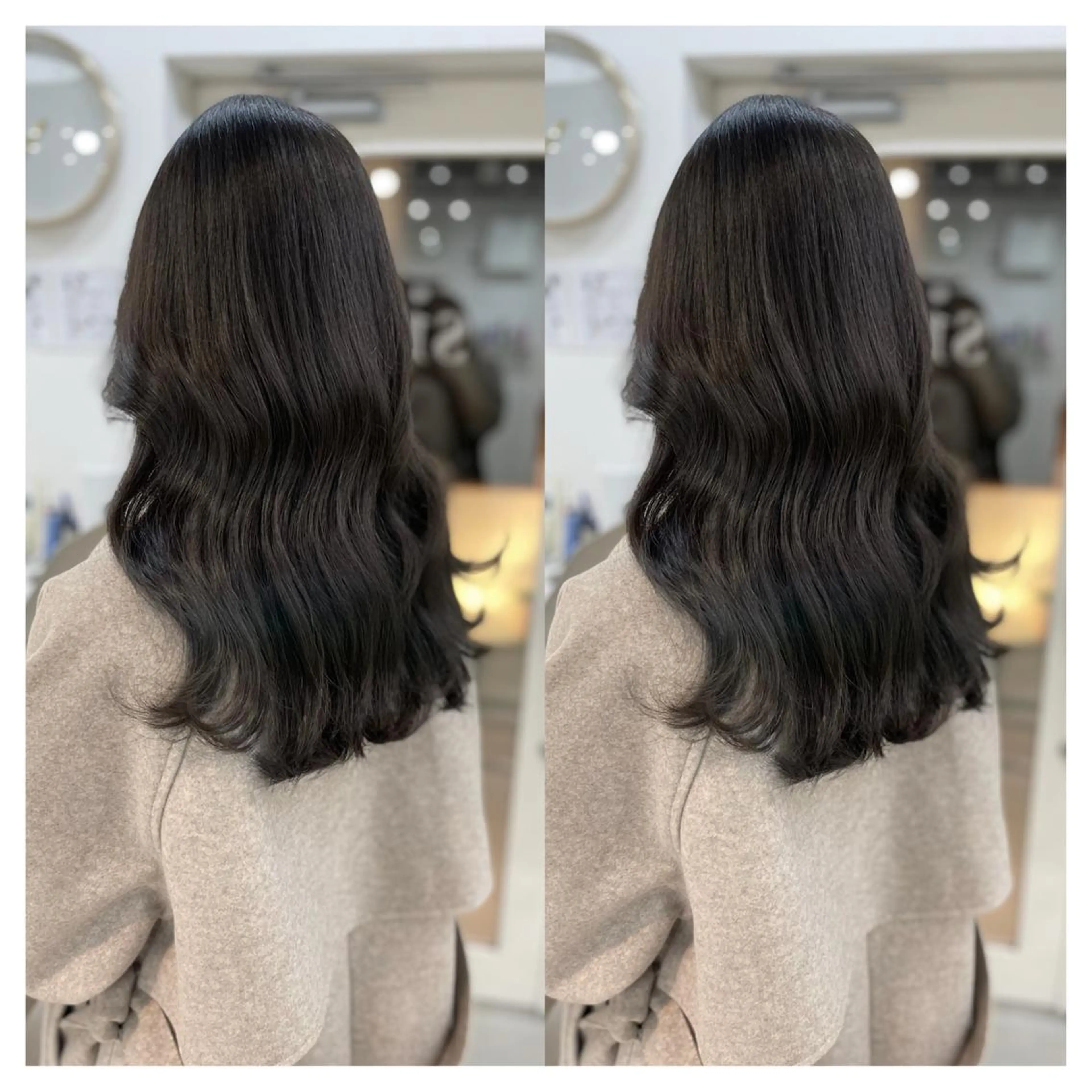 セミロング カラー ヘアカラー トリートメント 村山 茉衣のヘアスタイル