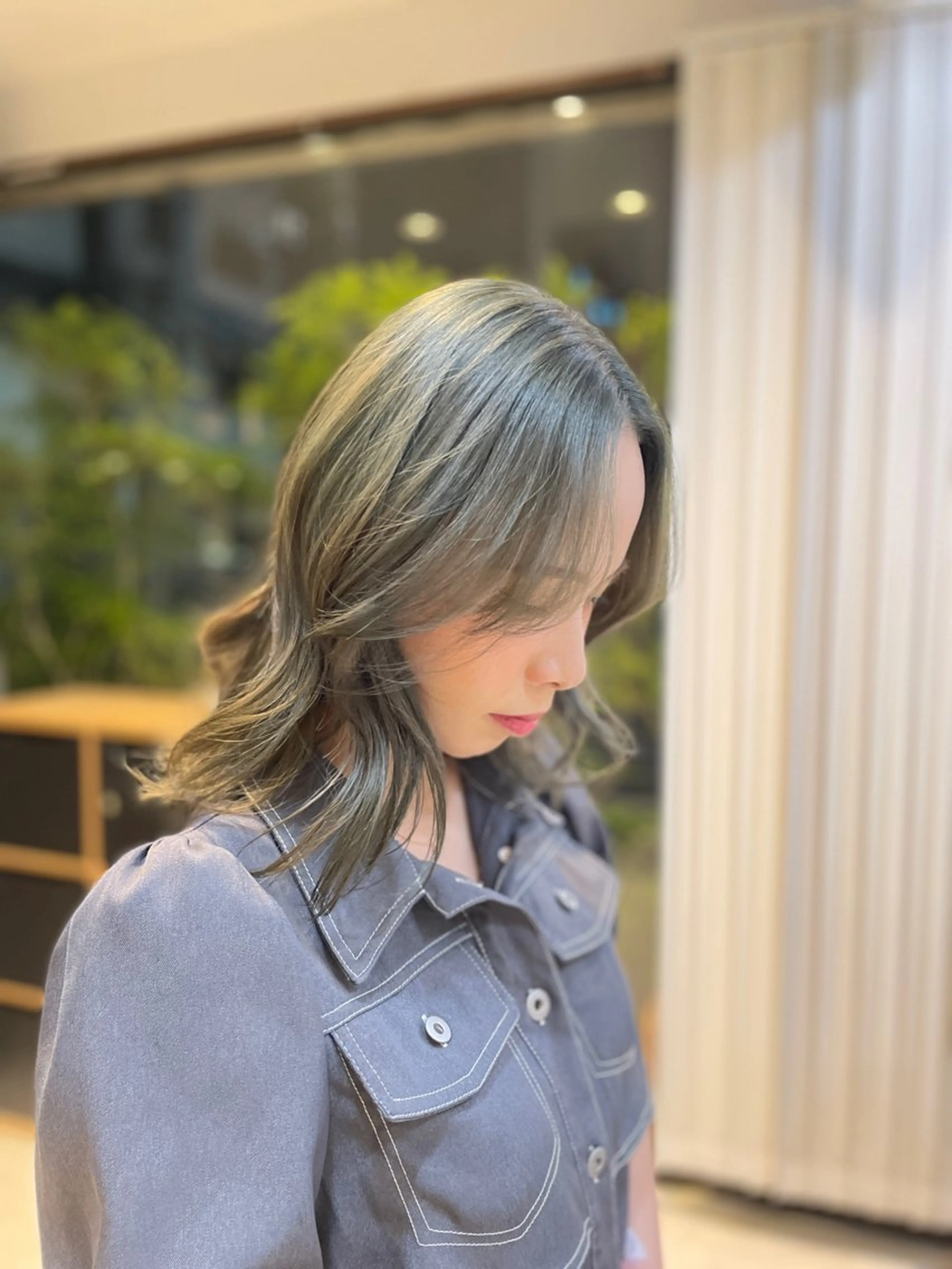 【💞肩下ミディアム限定💞ノンダメージカラー¥6600→¥1500❗️】シャンプーブロー込みです❣️の写真