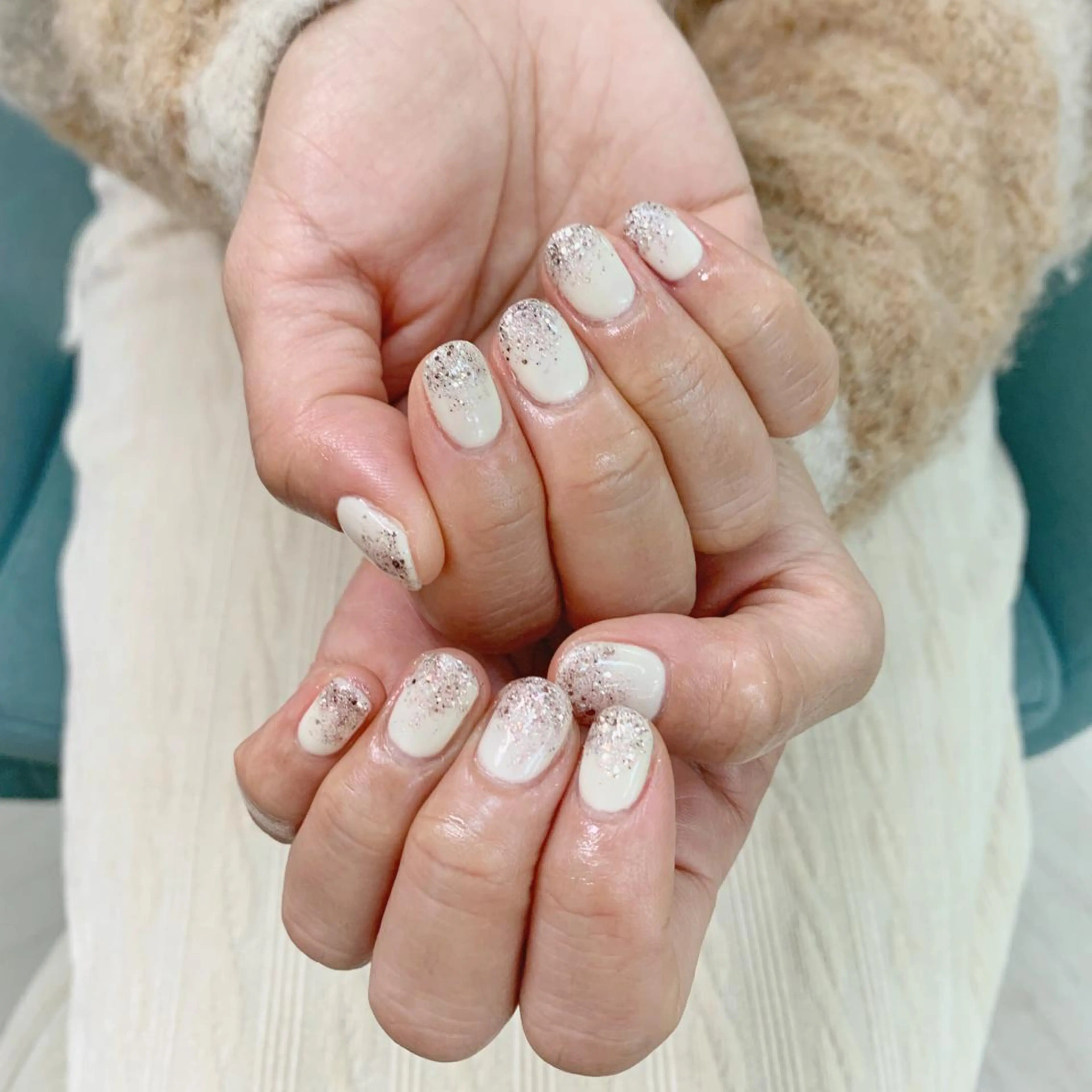 ネイル ラメ(グリッター) ラメグラデーション glossnail MIKIのネイルデザイン
