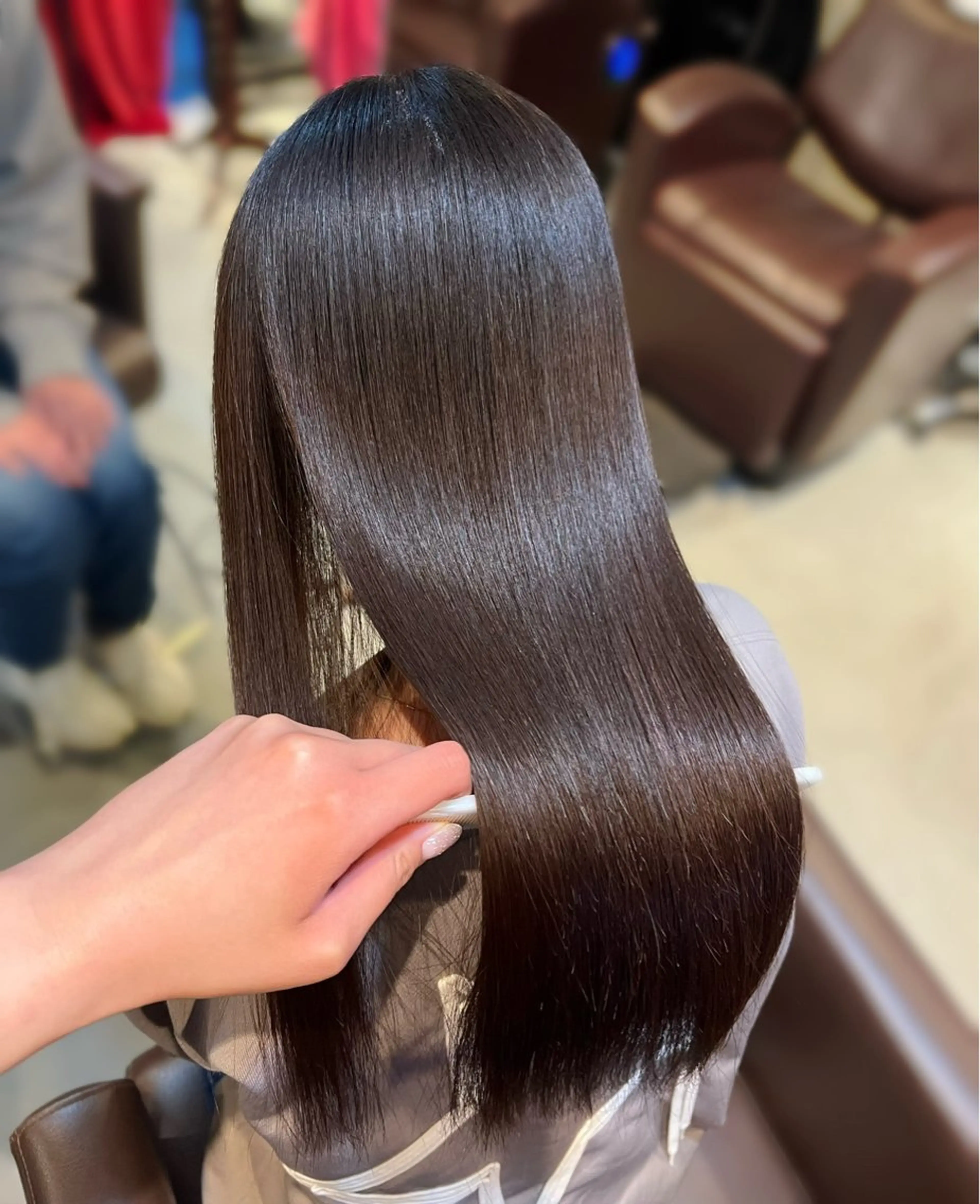 ロング カラー 縮毛矯正 💎艶髪特化💎 ちば　ちなみのヘアスタイル