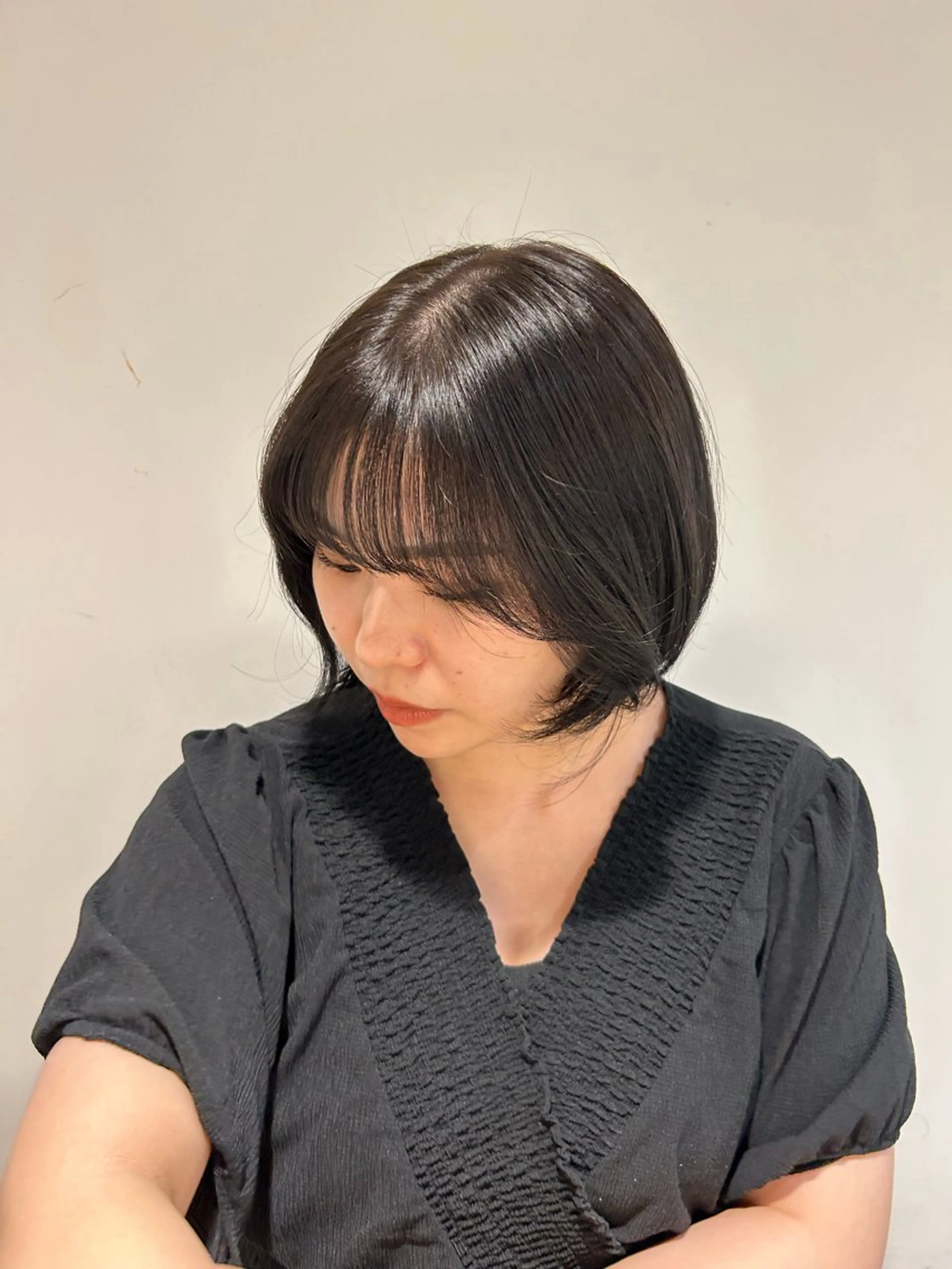 ショート カラー アッシュ キクチ ホナミのヘアスタイル