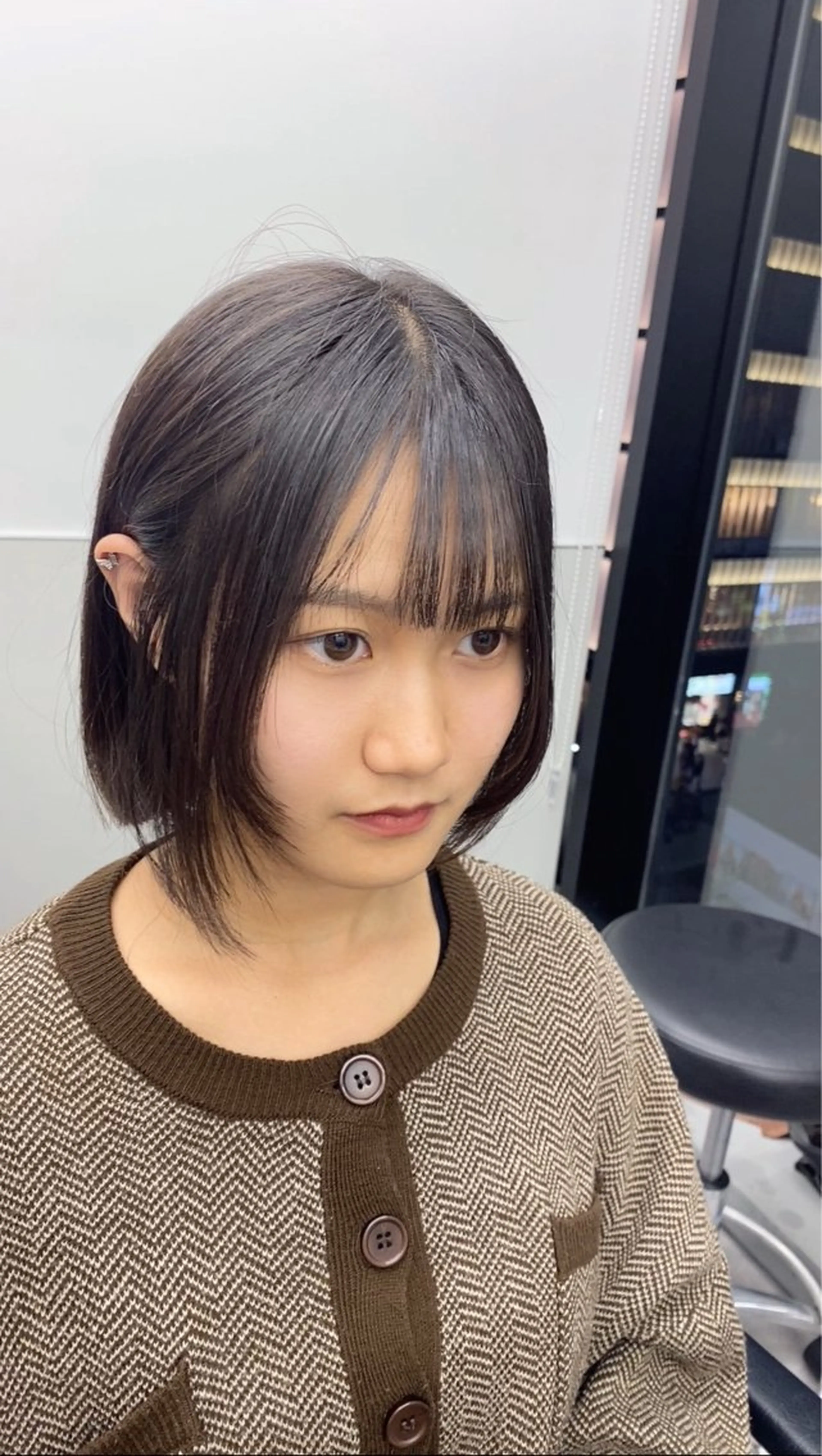 ミディアム ボブ 顔周りカット ウルフカット カット トリートメント GO TODAY シェアサロン 町田店所属・韓国ヘア🇰🇷 スズキのヘアスタイル