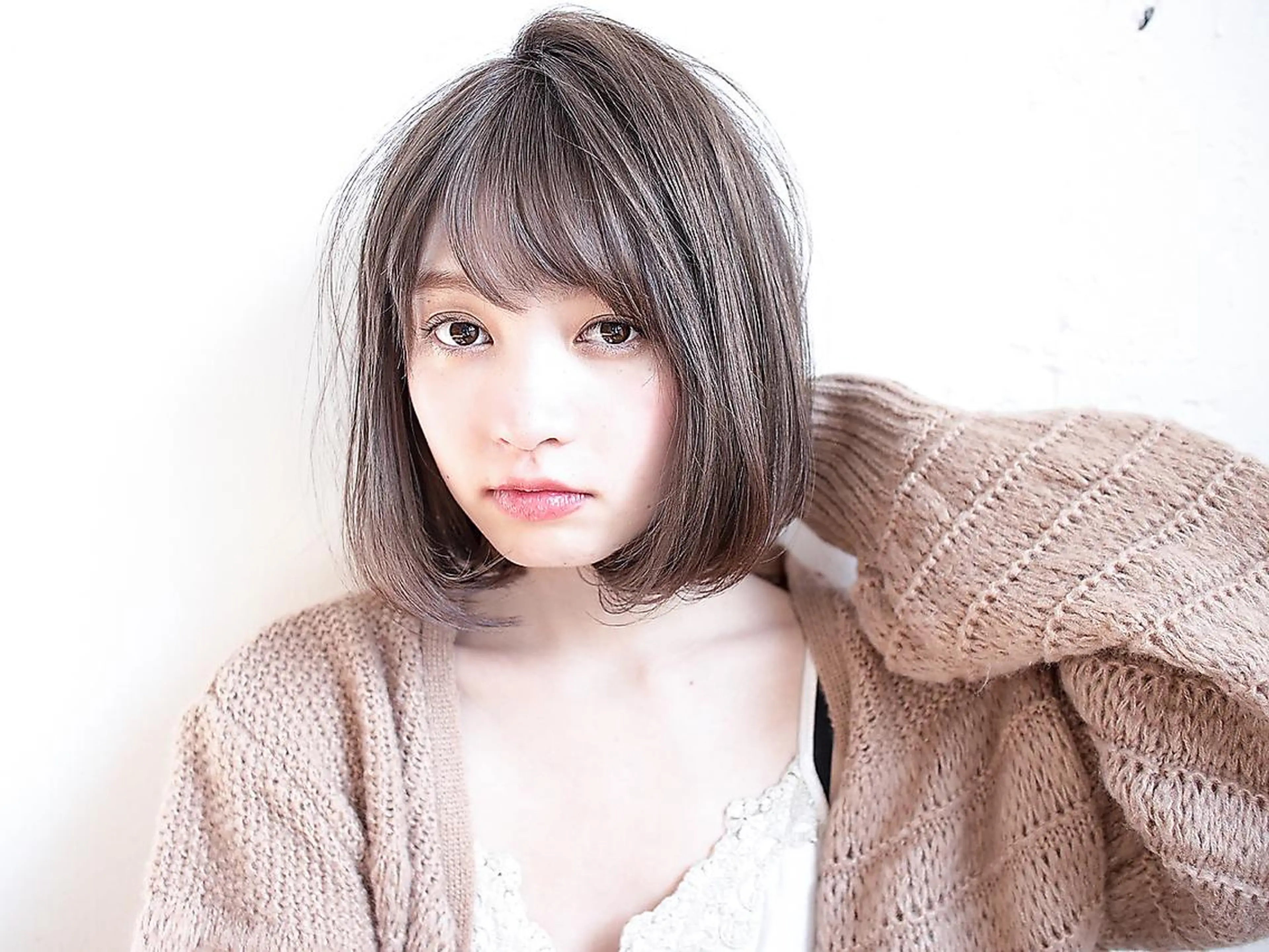 ショート カラー ブラウンカラー 透明感カラー ボブ カット ヘアカラー トリートメント Arumeria ❄️富澤翼❄️のヘアスタイル