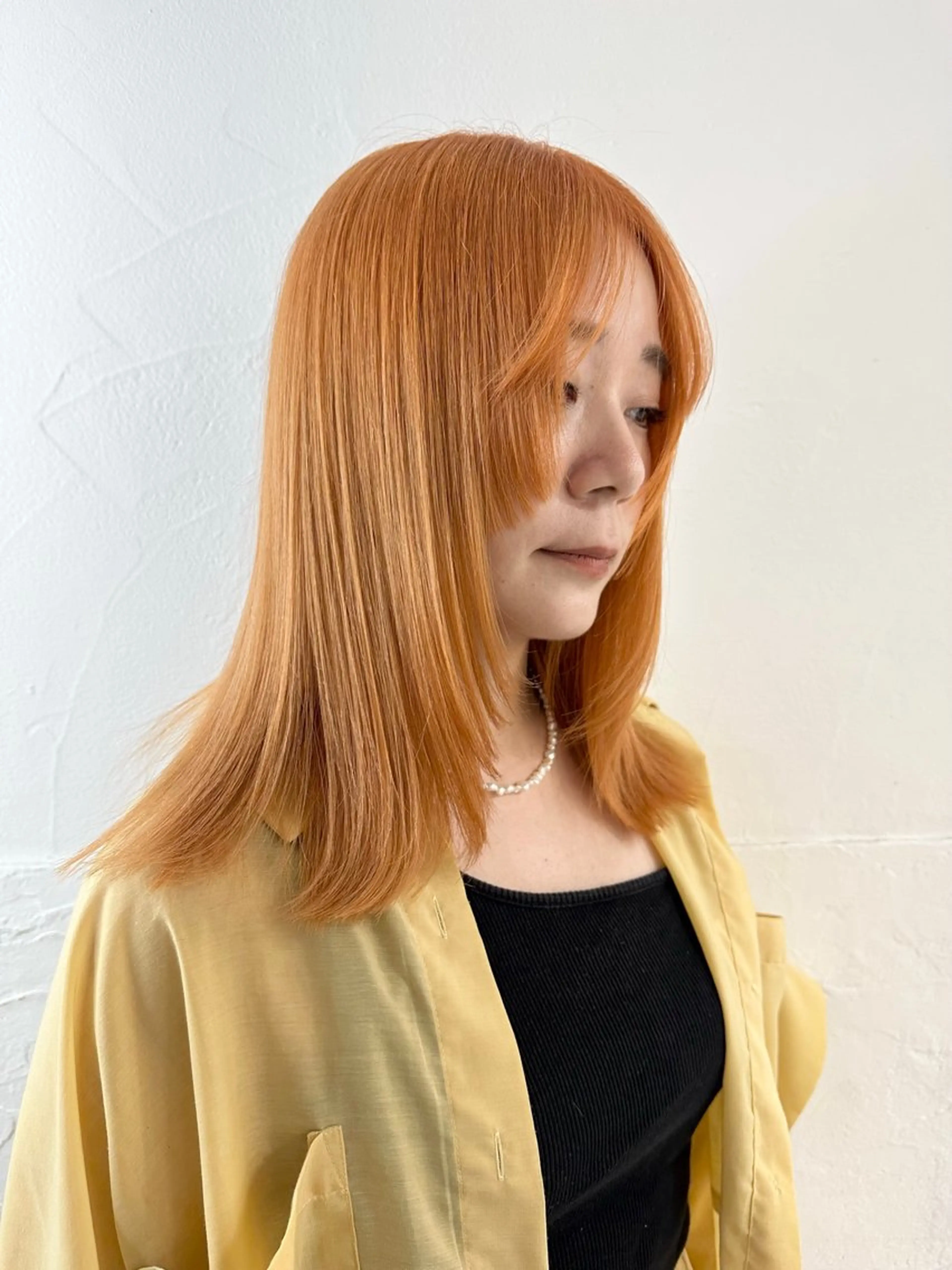 ミディアム ヘアカラー SALOWIN川崎所属・似合わせレイヤー♡ 美髪縮毛矯正♡ミナエのヘアスタイル