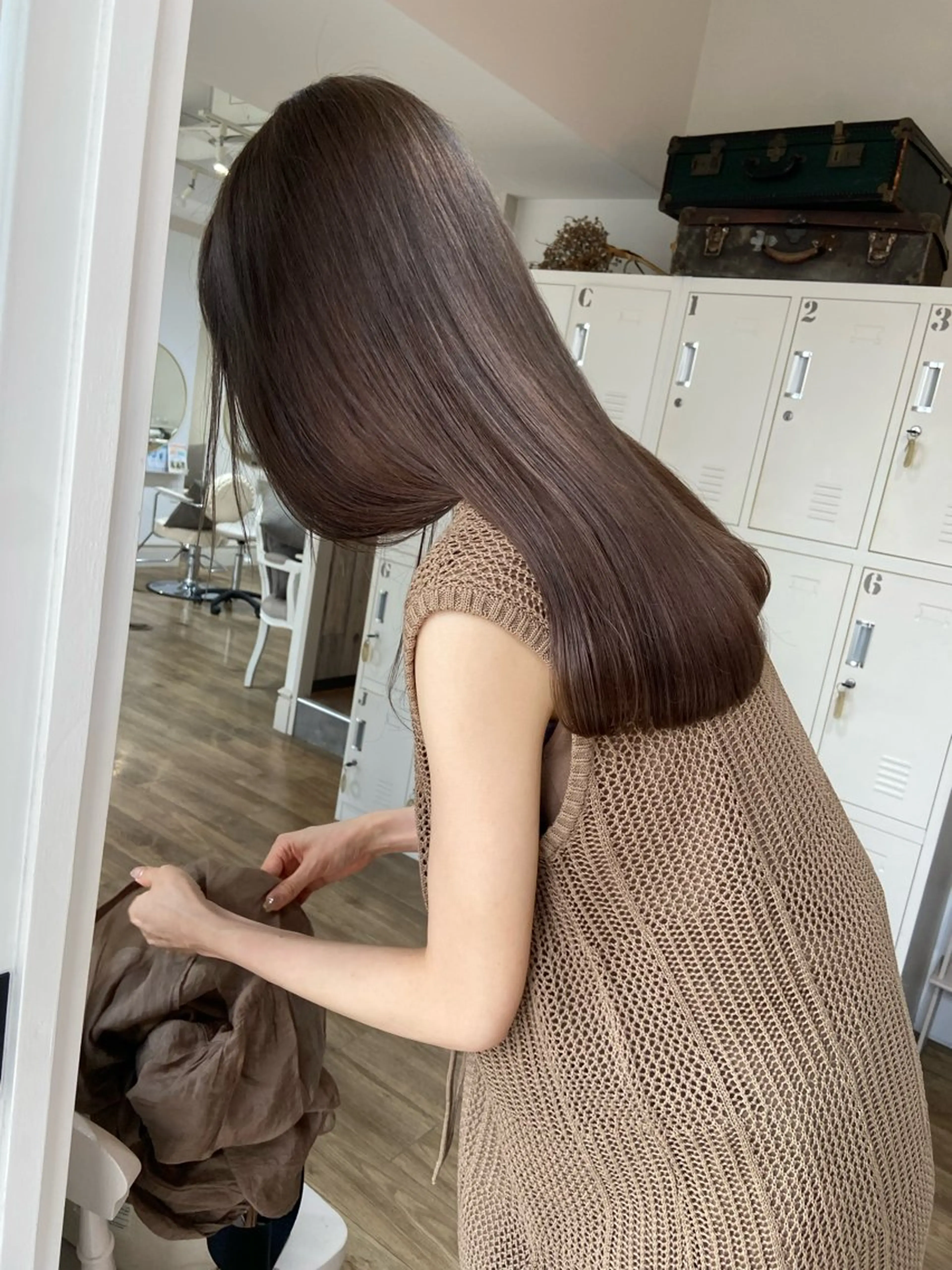 ロング カラー ブラウンカラー 髙橋 秀果のヘアスタイル