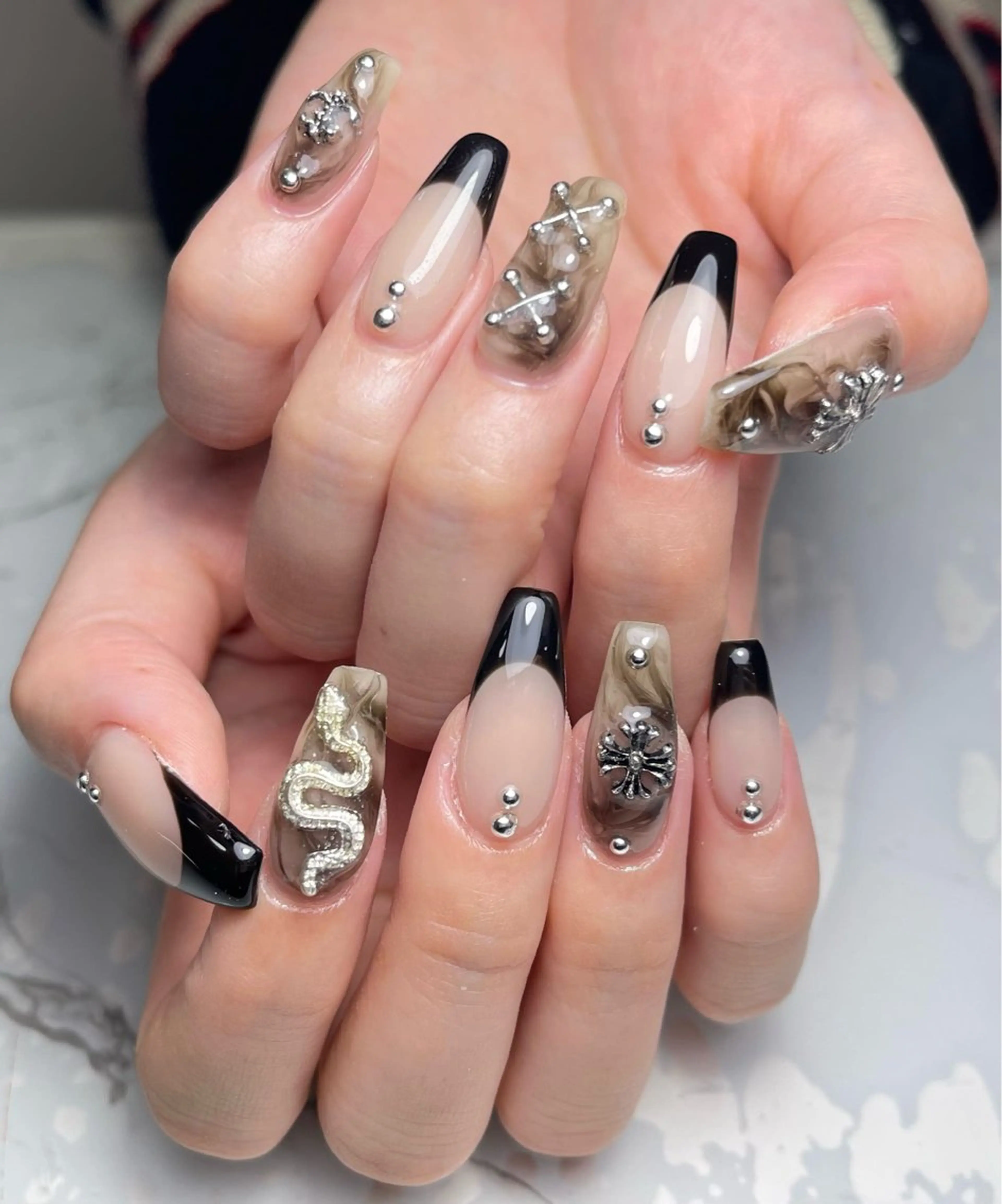 ネイル アートネイル フレンチネイル ジェルネイル グラデーション 韓国ネイル Nail Salon Kihi さくらのネイルデザイン