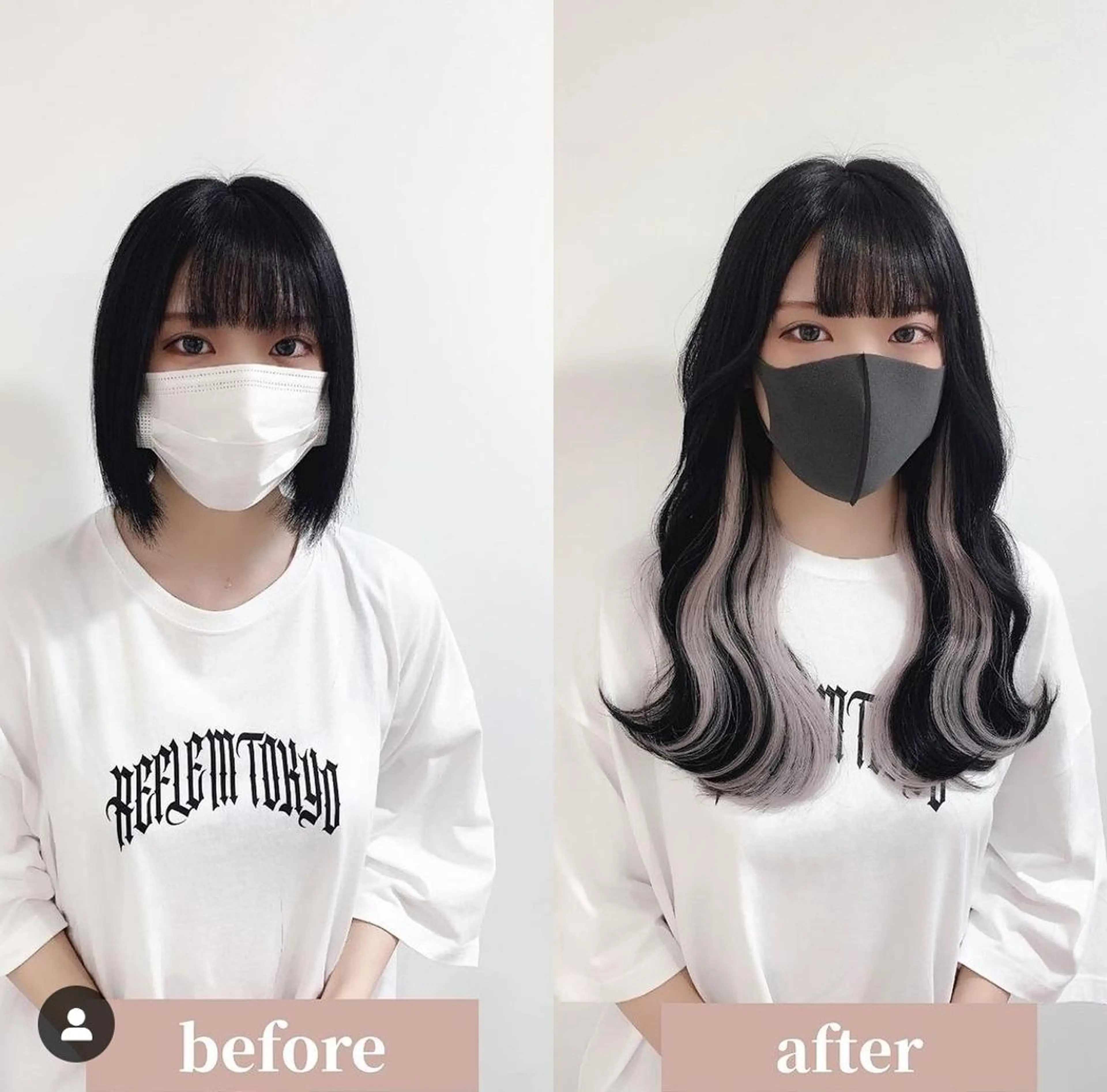 パーマ カラー 🌈カラーとエクステ 🌟エクステのヘアスタイル