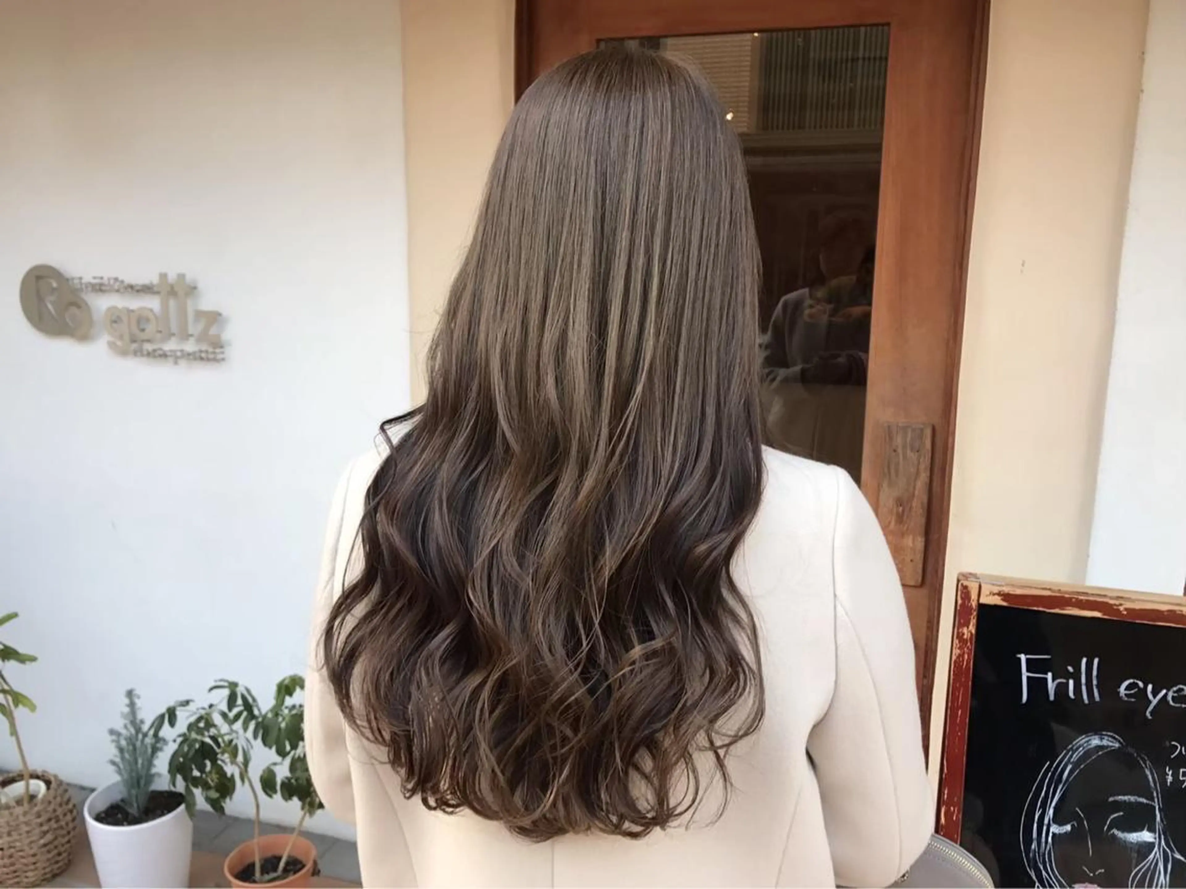 ロング カラー カット ヘアカラー トリートメント 中津/柔らかカラー/ ナガオ　イズミのヘアスタイル