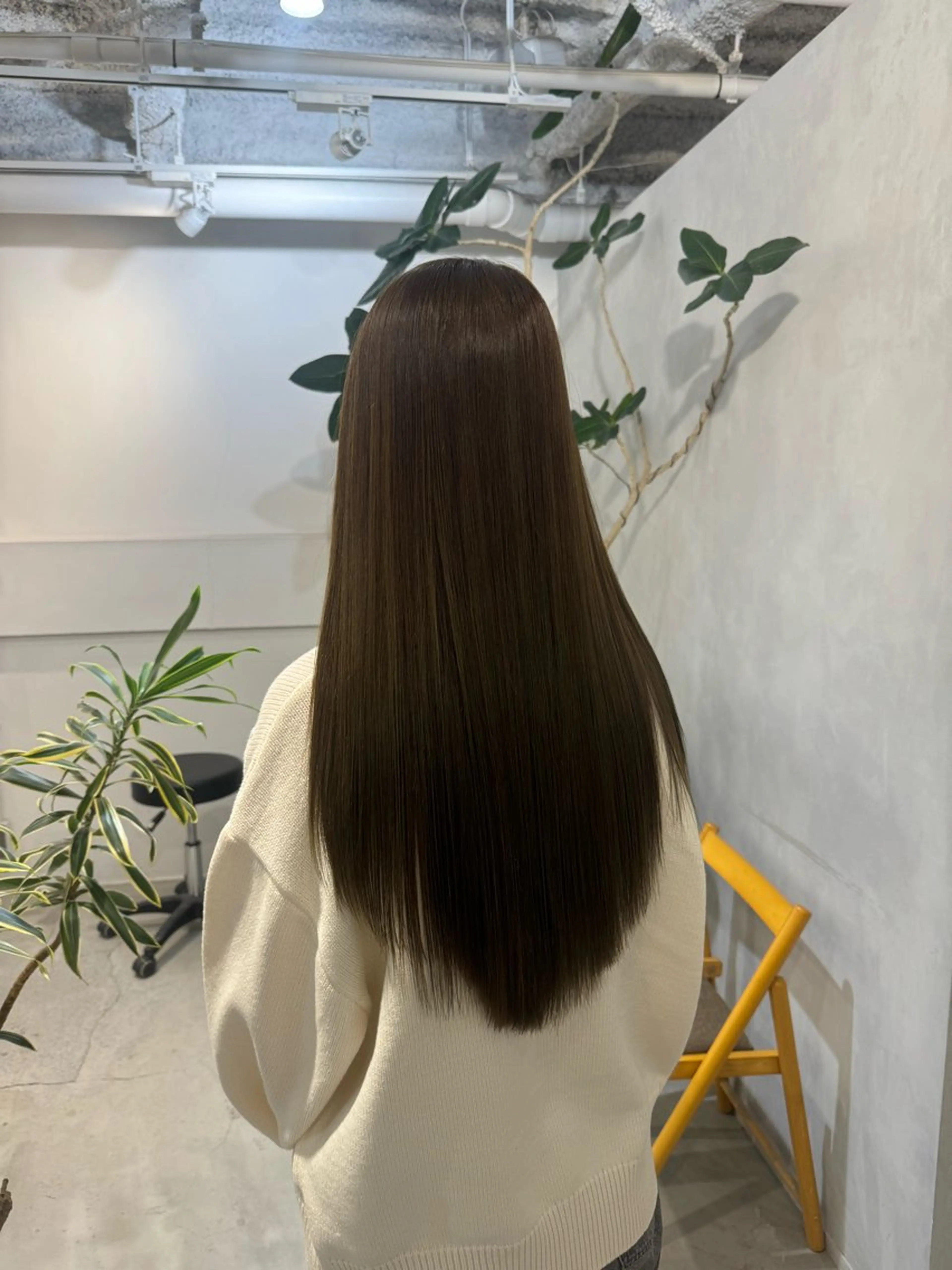 ミディアム カット ヘアカラー トリートメント 顔周りcut・ご相談 ＝新宿しずく🇰🇷のヘアスタイル
