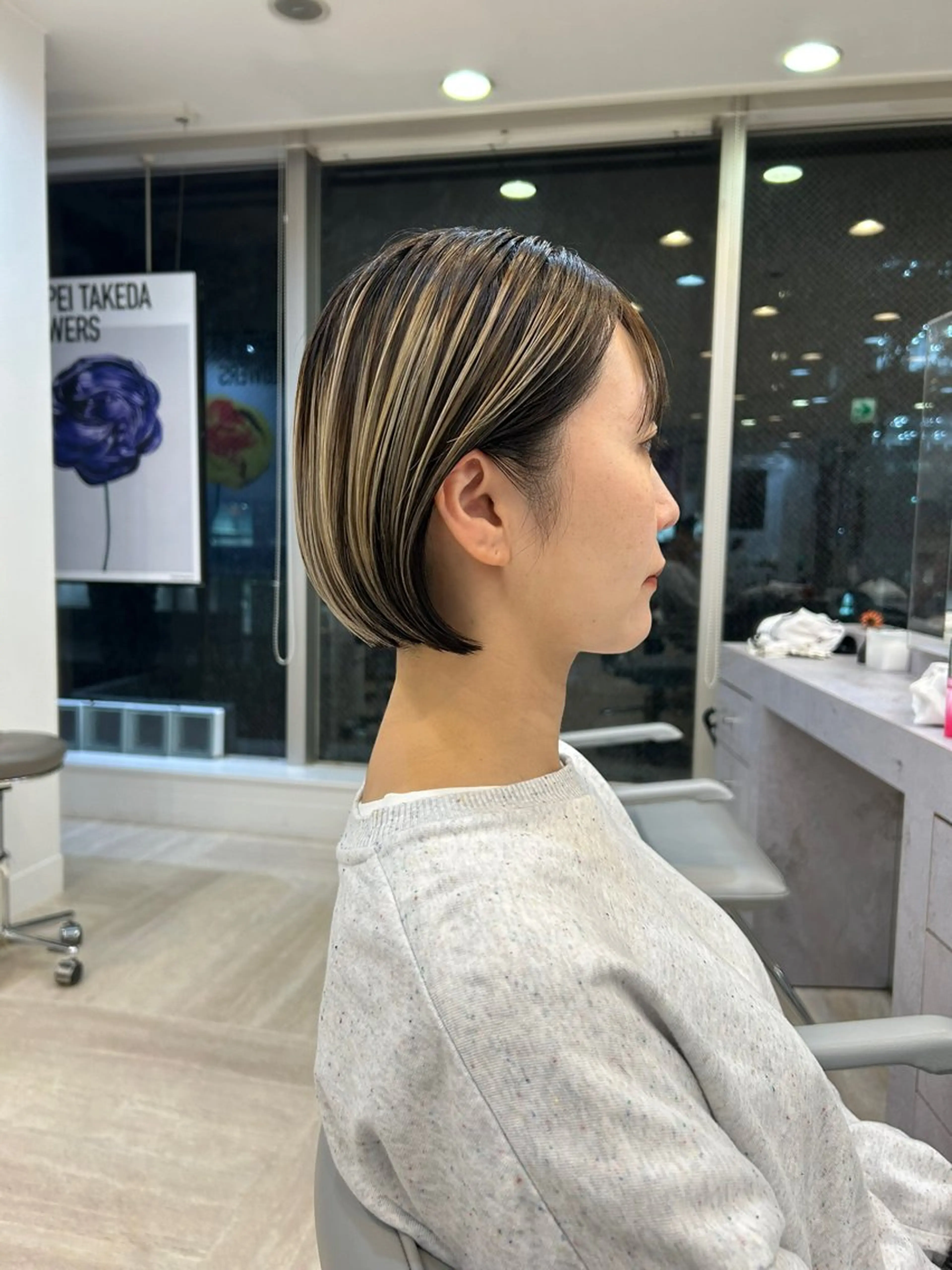 ショート カラー カット ヘアカラー 鳥海 海のヘアスタイル