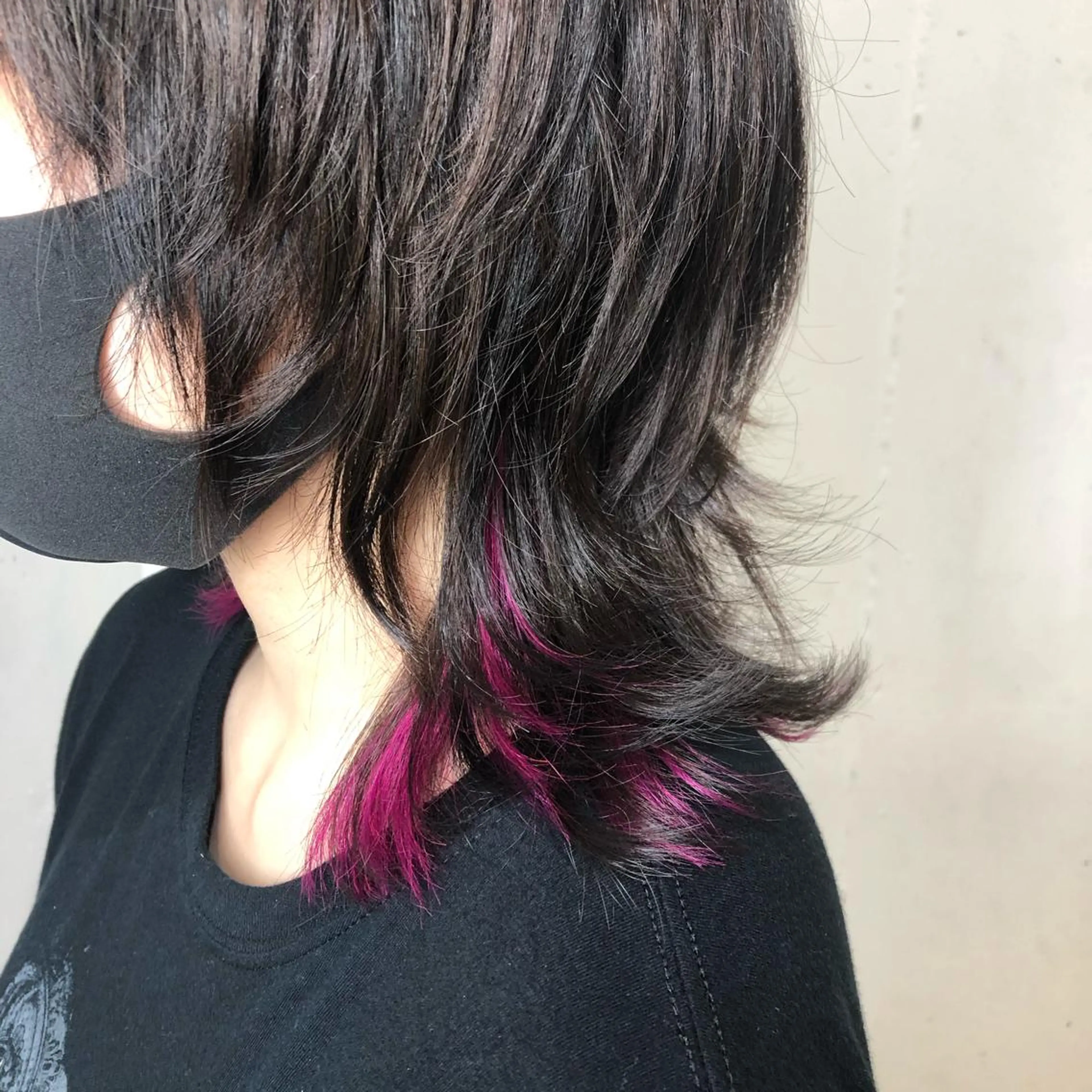 ミディアム カラー パーマ ヘアアレンジ 八巻 晴香のヘアスタイル