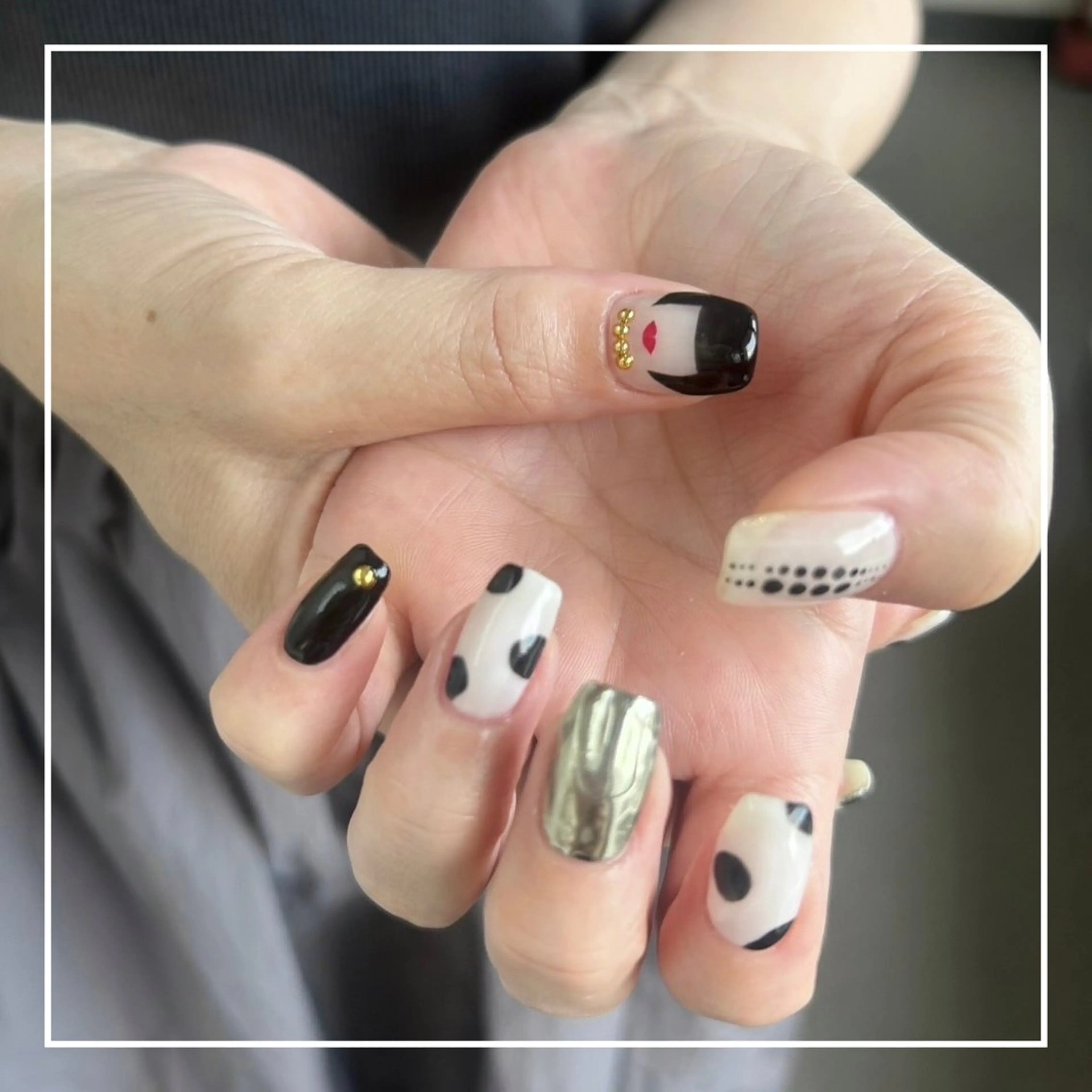💅jr.10本アートコース【オフ代別途要+¥1000】※事前にお写真送付頂る方限定※でかパーツ・ぷっくりネイル別途有料の写真