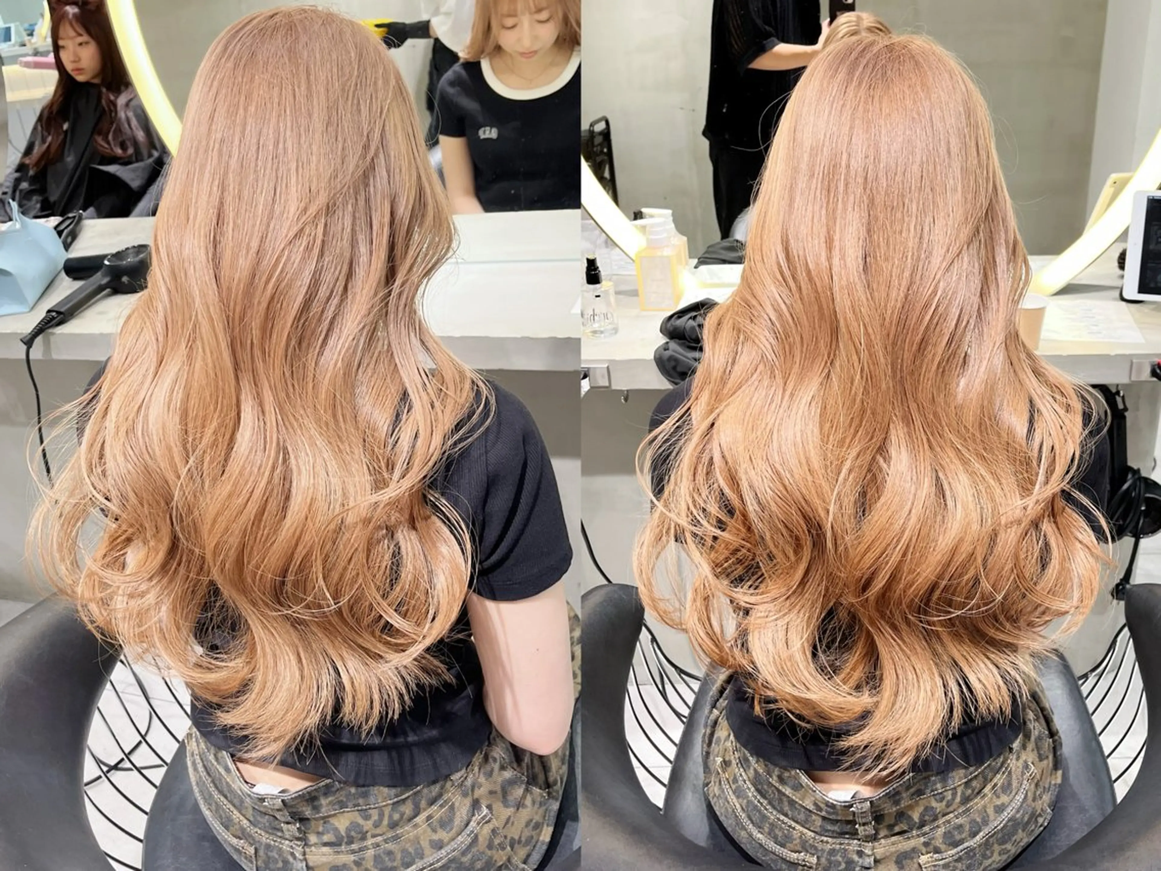 ロング カラー カット ヘアカラー ブリーチ縮毛矯正 ⭐️ひでやすのヘアスタイル