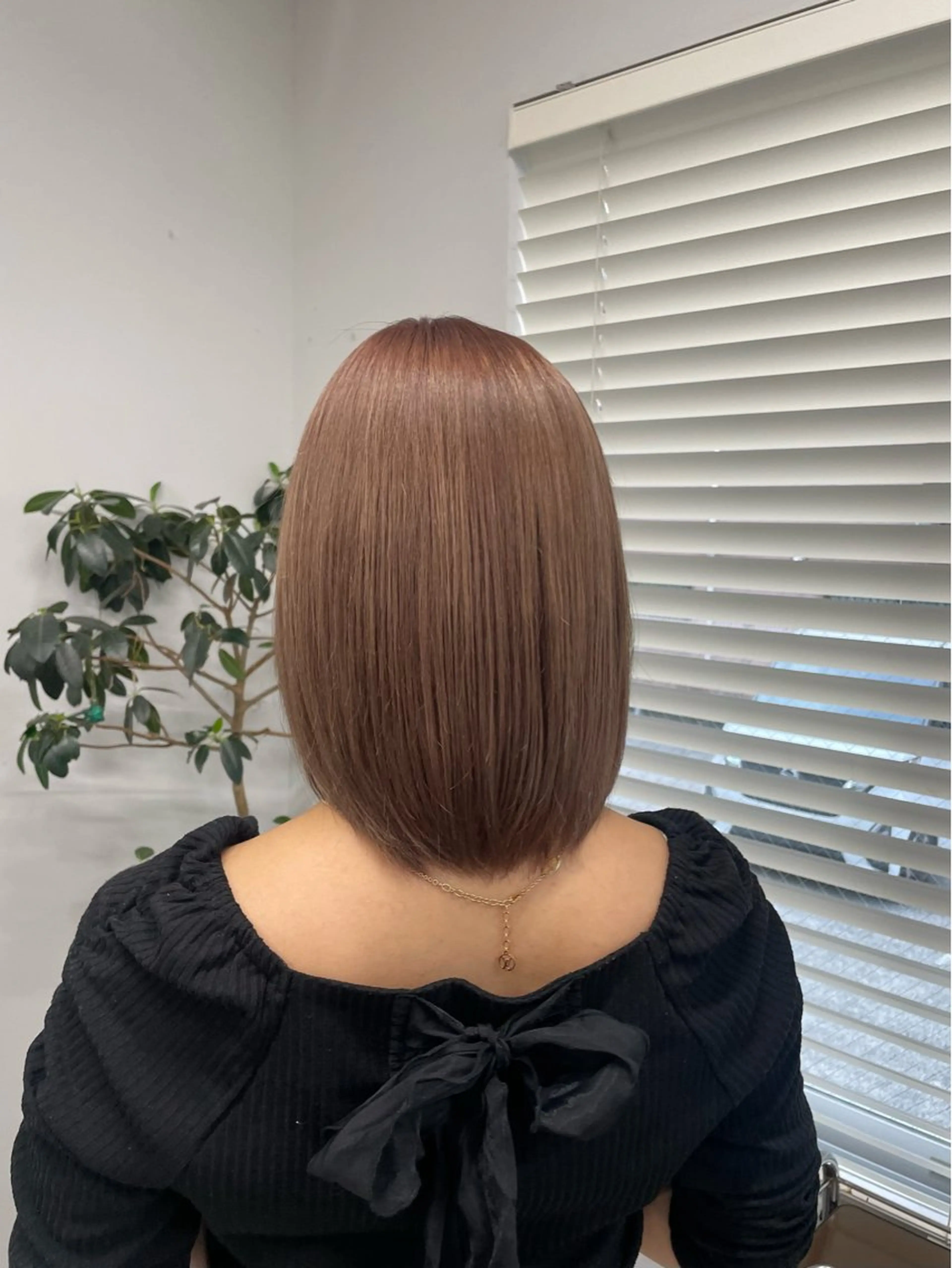 カラー ベージュカラー ピンクカラー ピンクベージュ RIKO / ICI 伏見/カラーモデル/のヘアスタイル