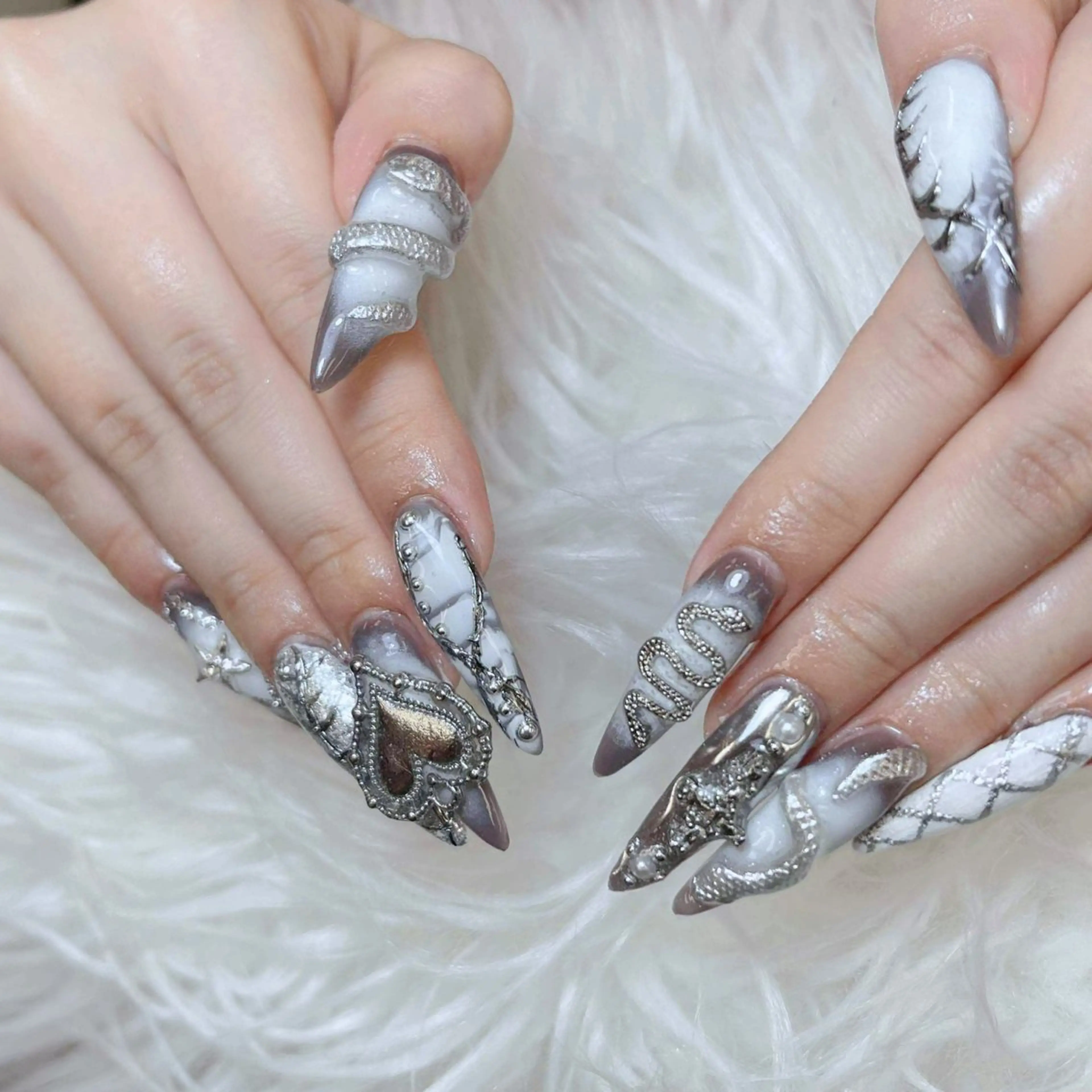 ネイル ハンドネイル ANH NAIL ゴテゴテ専門店💎のネイルデザイン