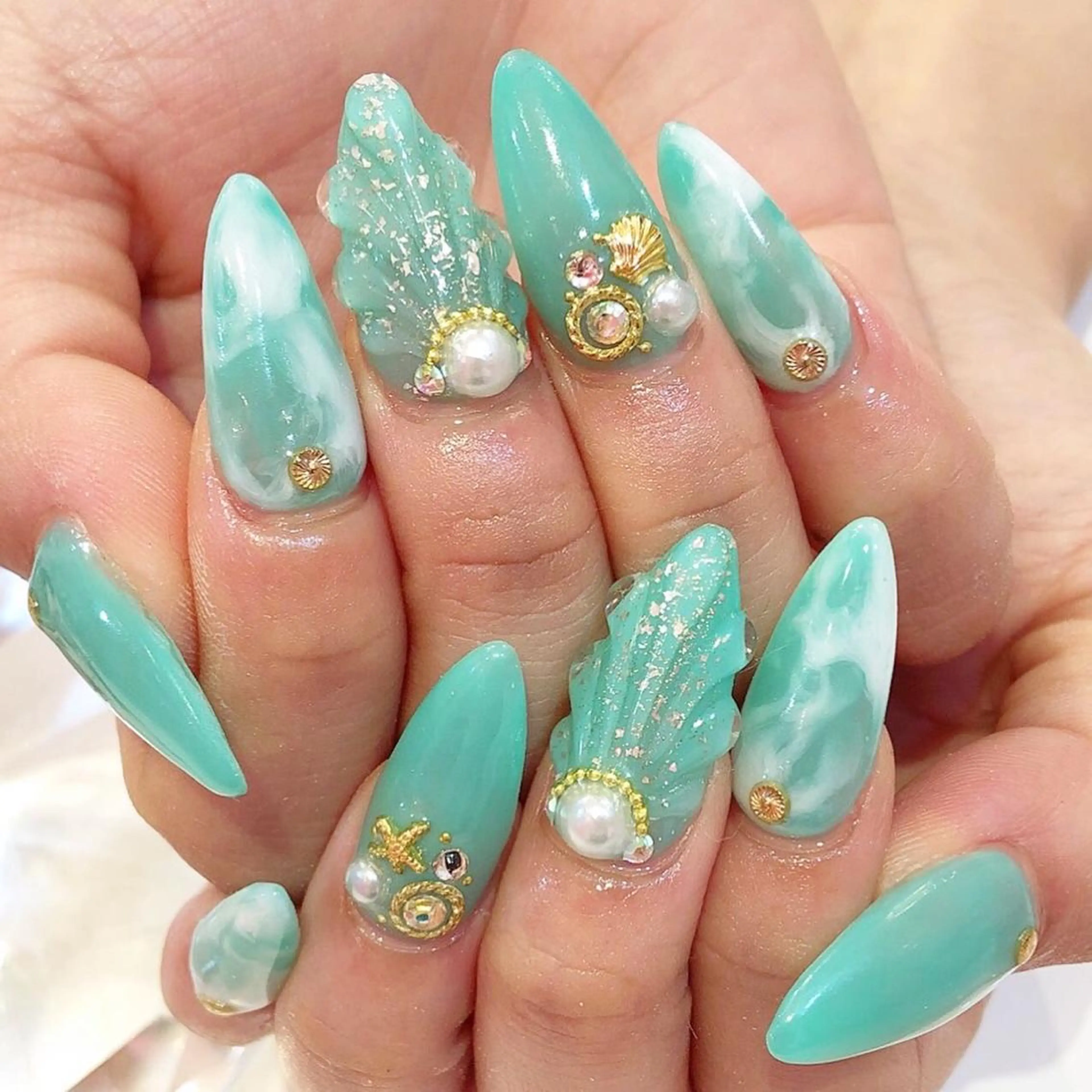 ロング カラー メンズ キッズ ネイル NAILSGOGO shibuyaのネイルデザイン