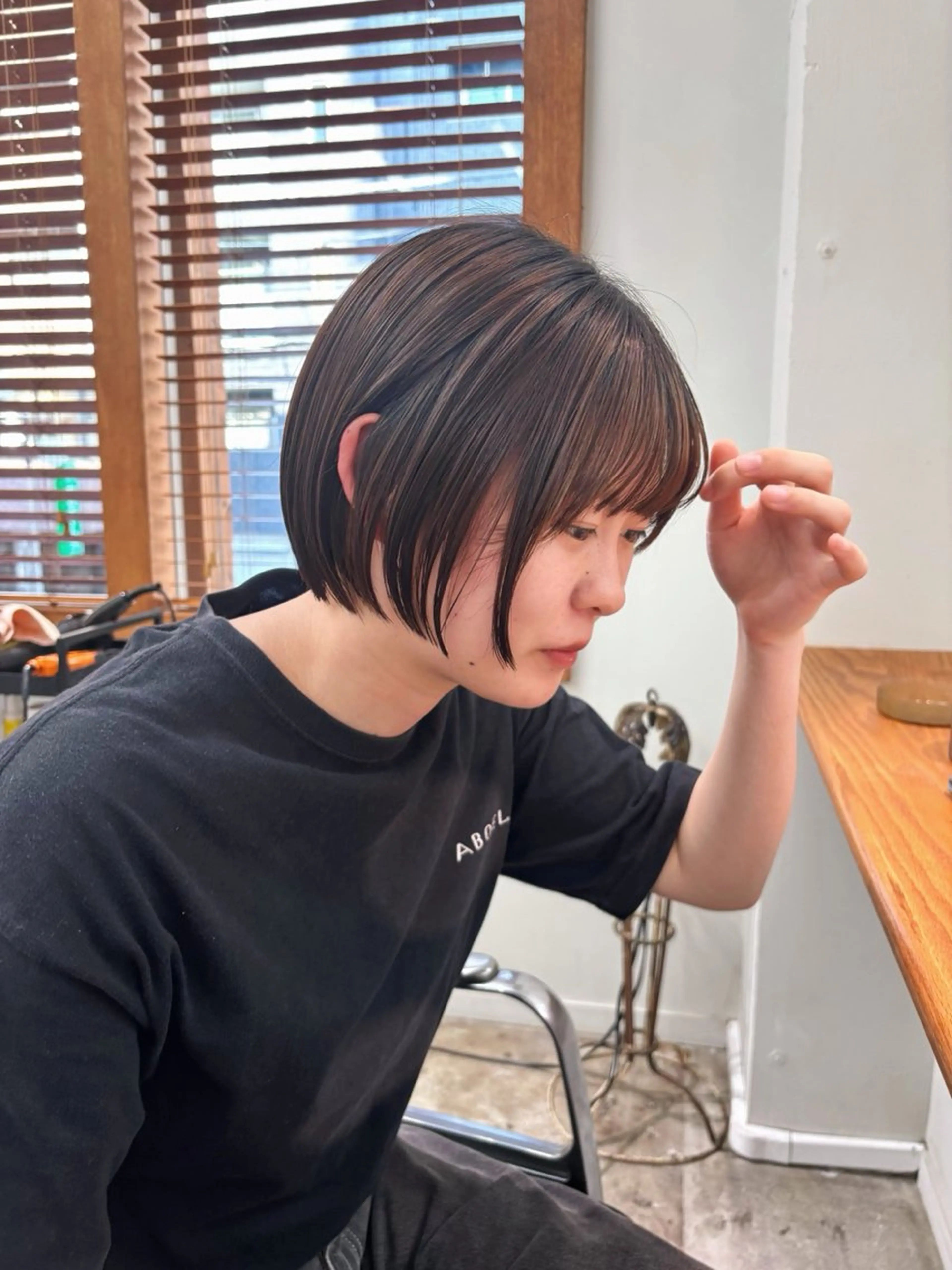 ミディアム カット トリートメント ENIEN MAKE’S 立川所属・ミカ💫レイヤー/ メンズ/透明感カラーのヘアスタイル