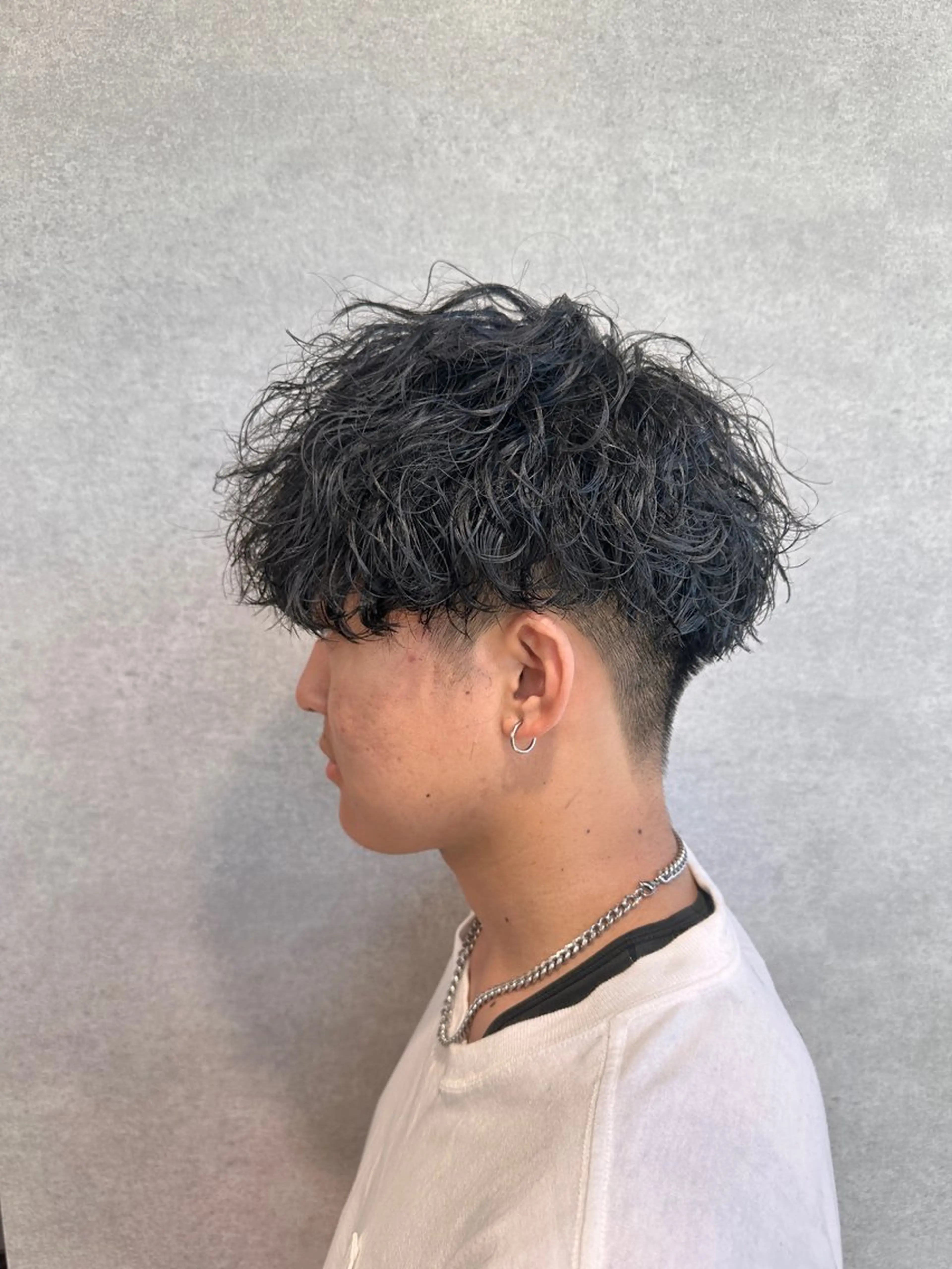 ショート パーマ メンズ 渋谷駅から徒歩1分 BLUCKメンズヘアのヘアスタイル
