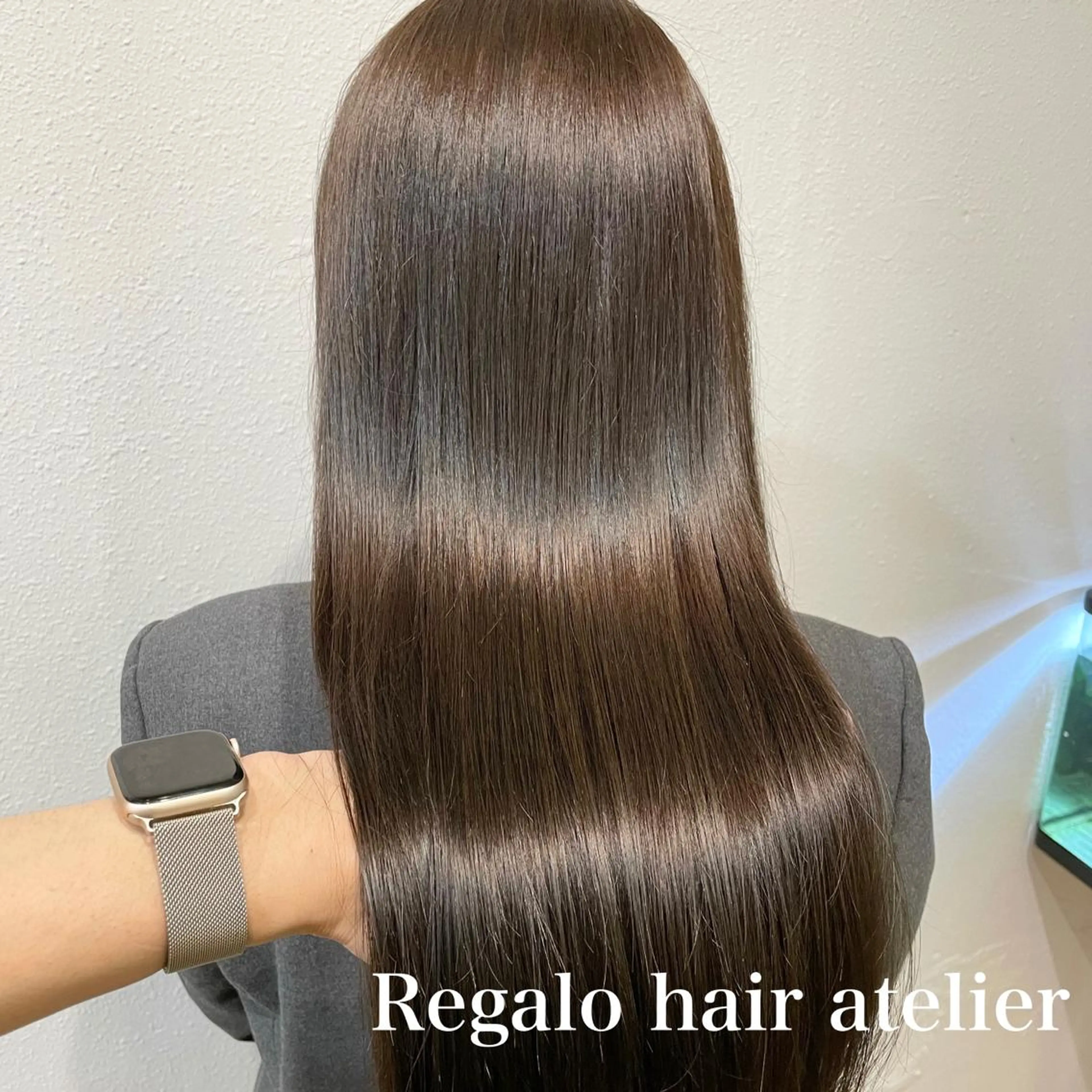 ロング カラー ブリーチ イルミナカラー ブリーチなしカラー Regalo hair atelier レガロ ヘア アトリエ所属・美髪矯正/髪質改善 レガロ堺市伏尾/松田のヘアスタイル