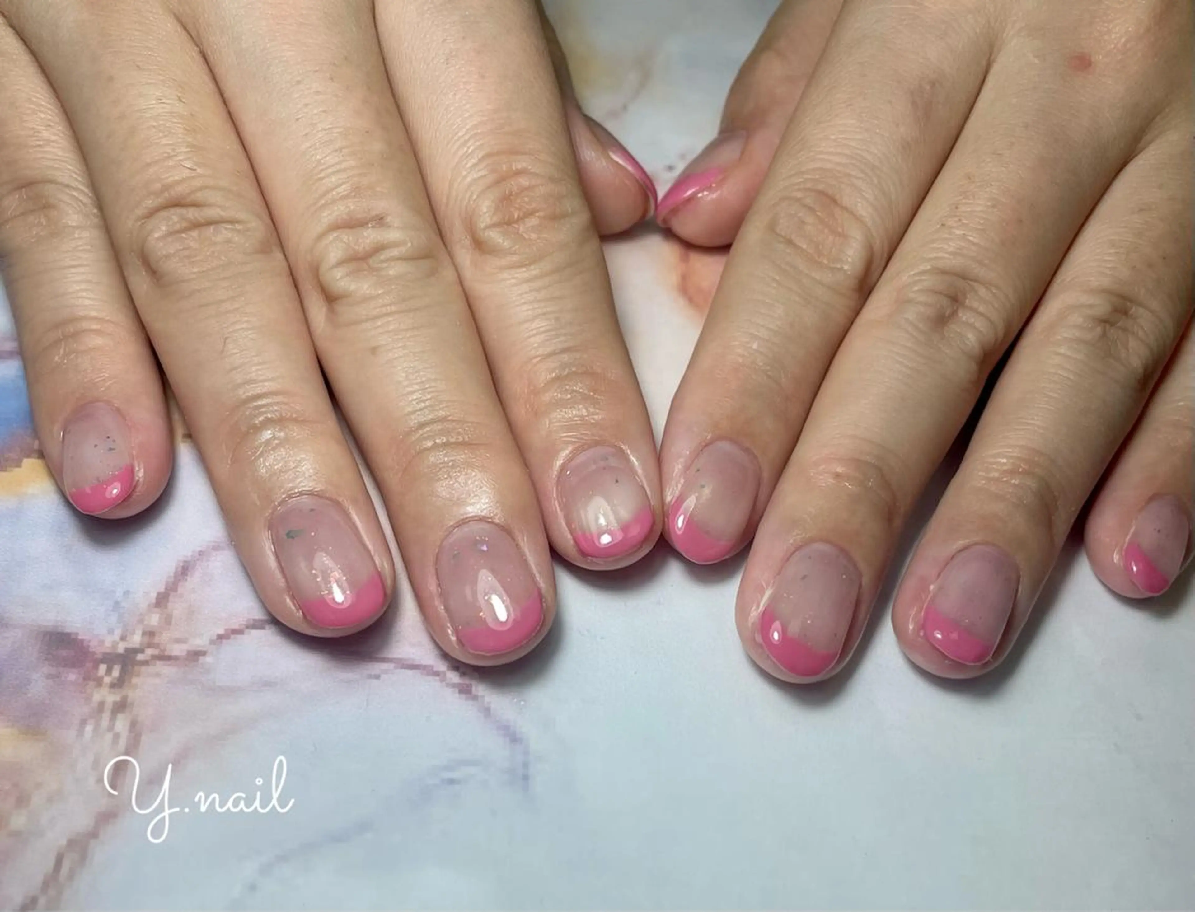 ネイル フレンチネイル 春ネイル Feliz所属・Feliz 楽しいネイルサロンのネイルデザイン