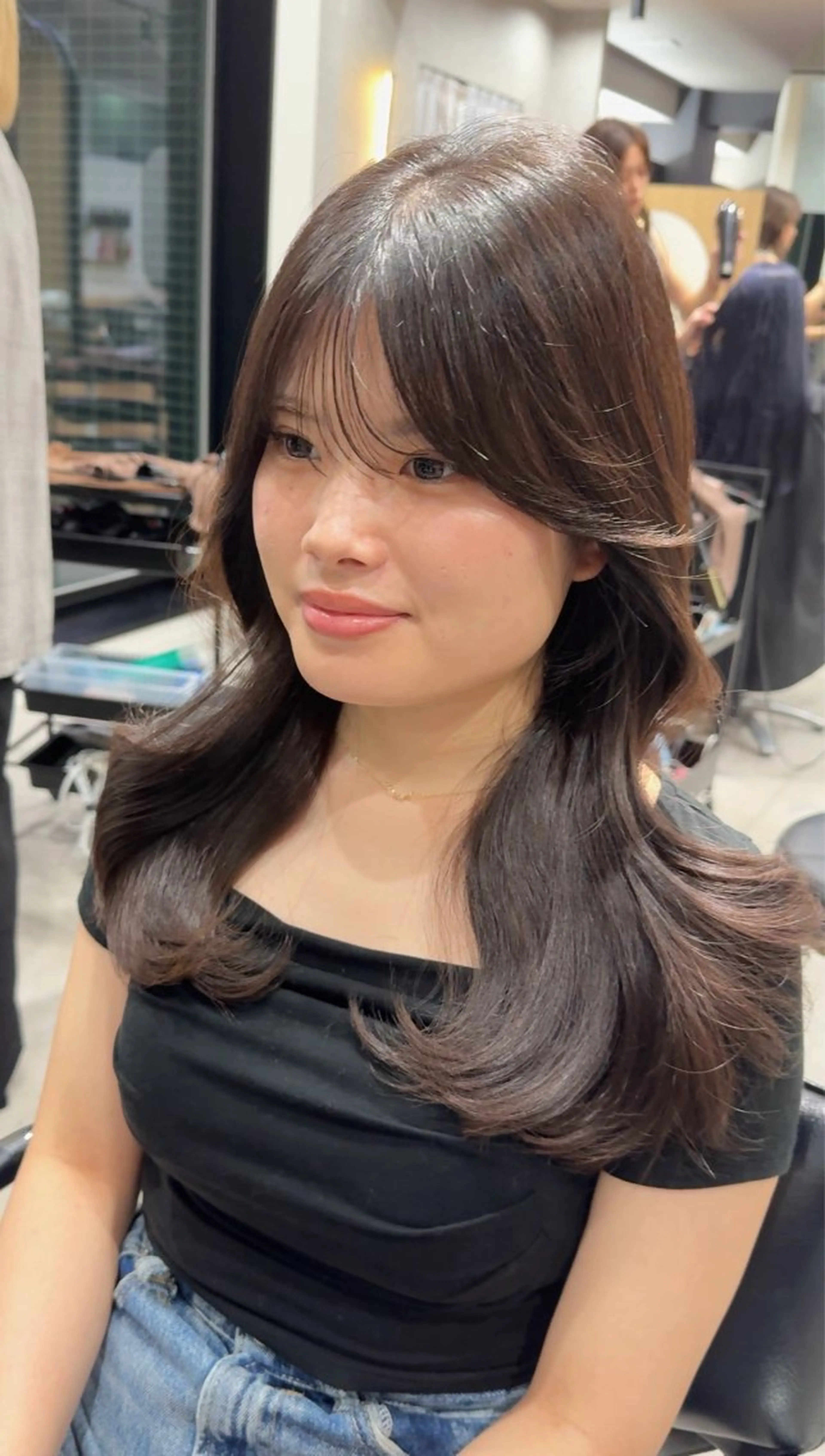 ミディアム RAF TOKYO 薬院店所属・福岡／艶髪カラー/ 髪質改善/SAEのヘアスタイル