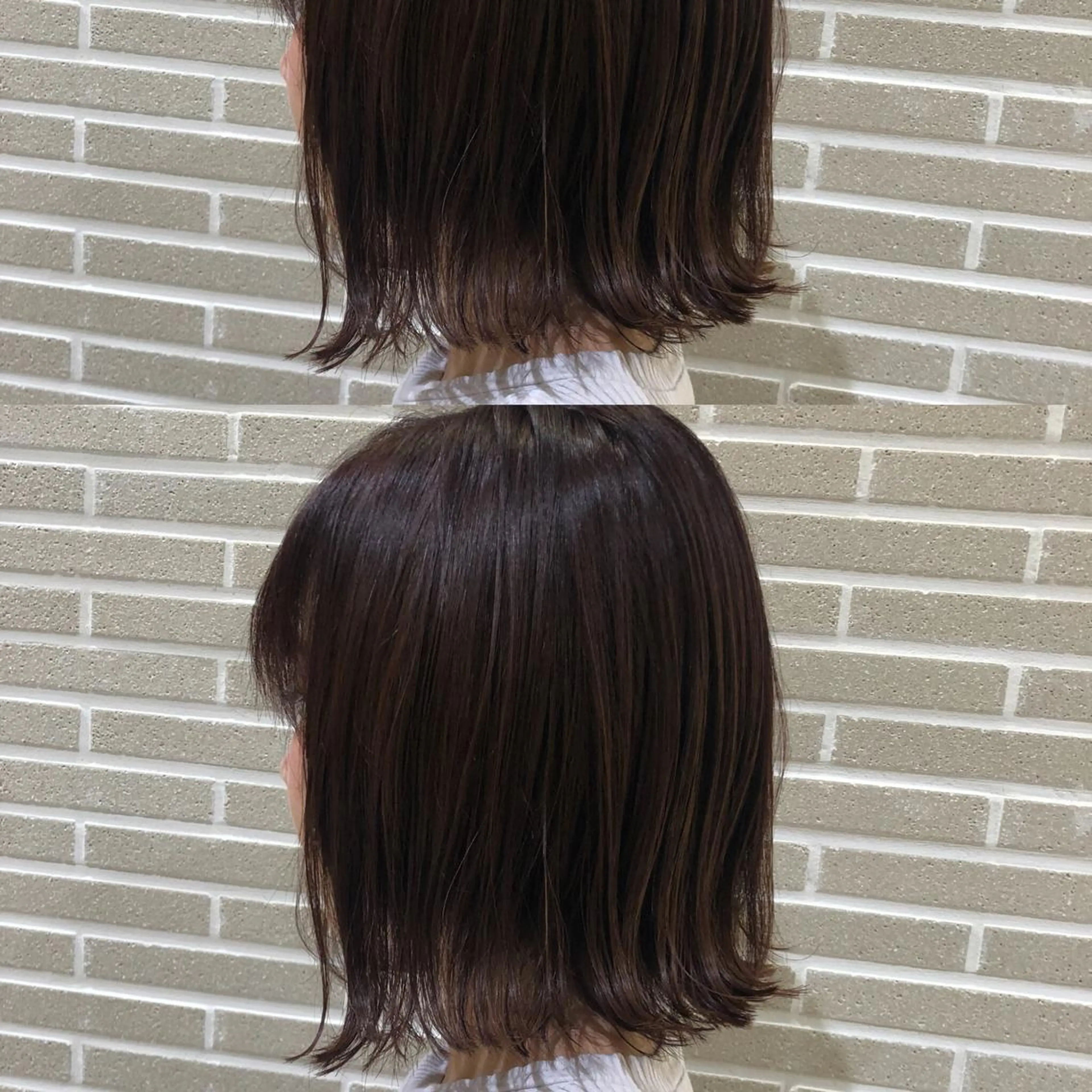 ミディアム カラー カット ヘアカラー トリートメント 山北 咲子のヘアスタイル