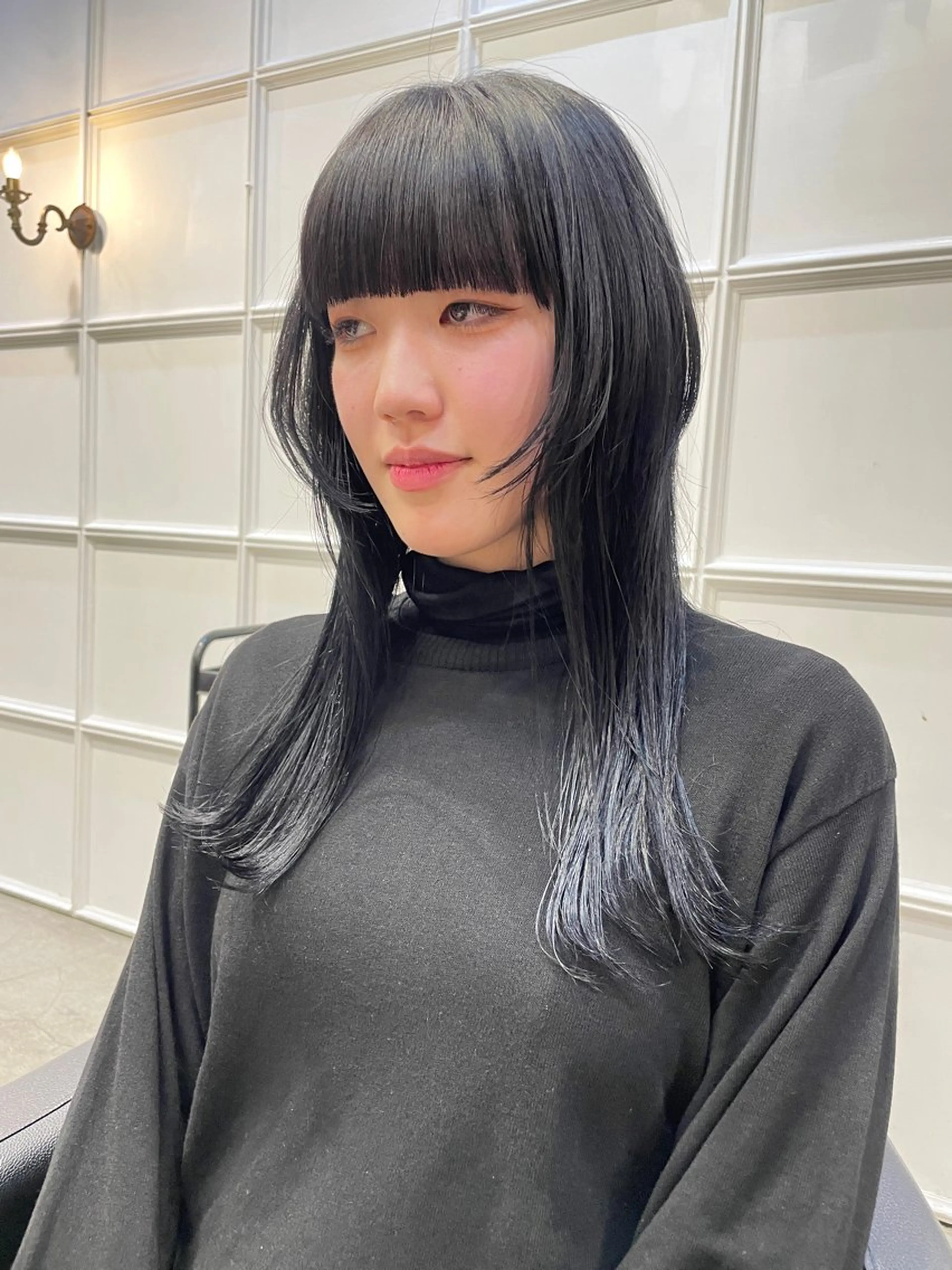 ロング カラー パーマ ヘアアレンジ カット ヘアカラー トリートメント レイヤー/ 透明感カラー/マドカのヘアスタイル