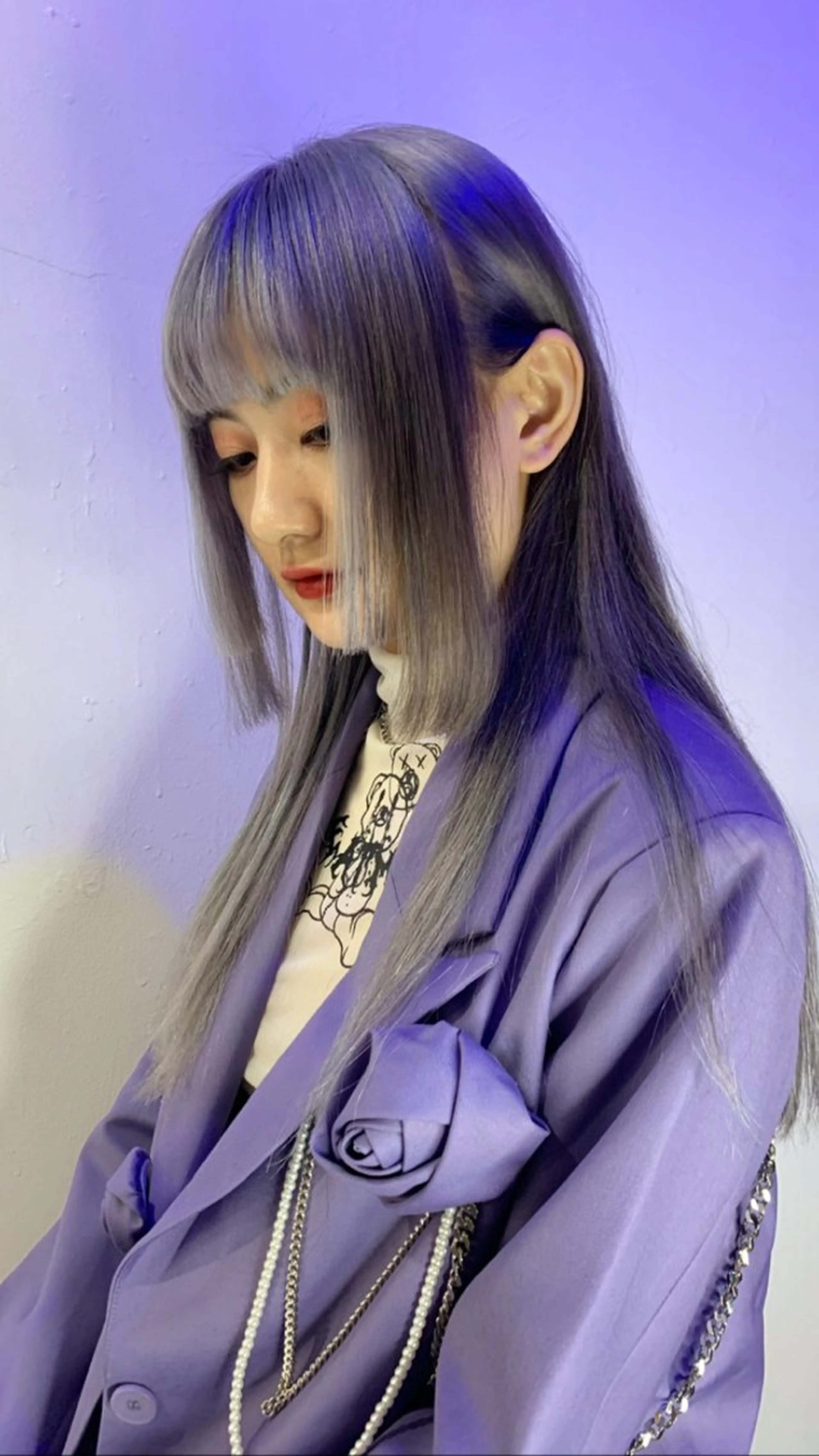 カット＋デザインカラー(ワンポイントブリーチ、インナーカラー、ハイライト、グラデーション)の写真