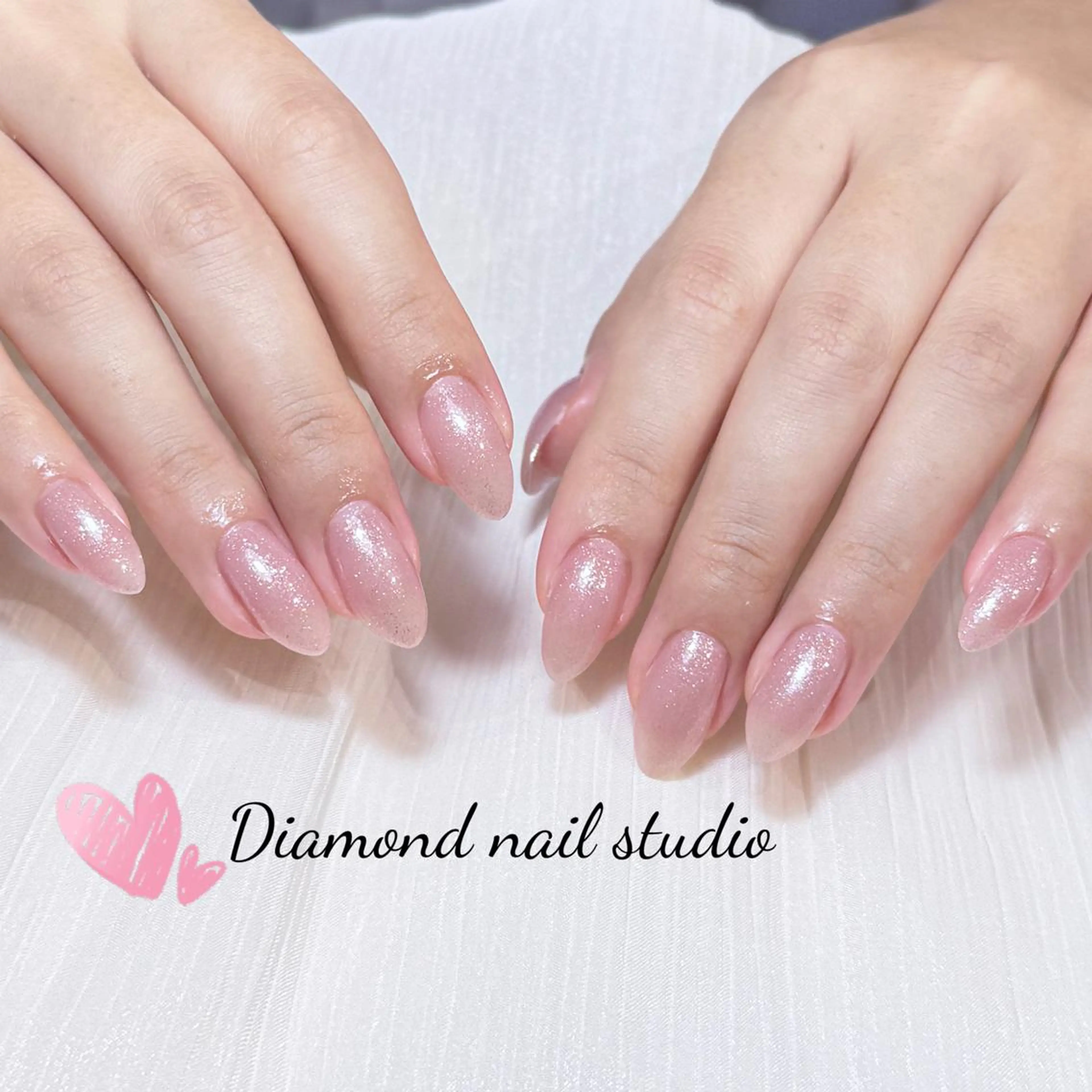 ネイル アートネイル オーロラネイル ガーリー キラキラネイル マグネットネイル ハンドネイル DIAMOND 💅のネイルデザイン