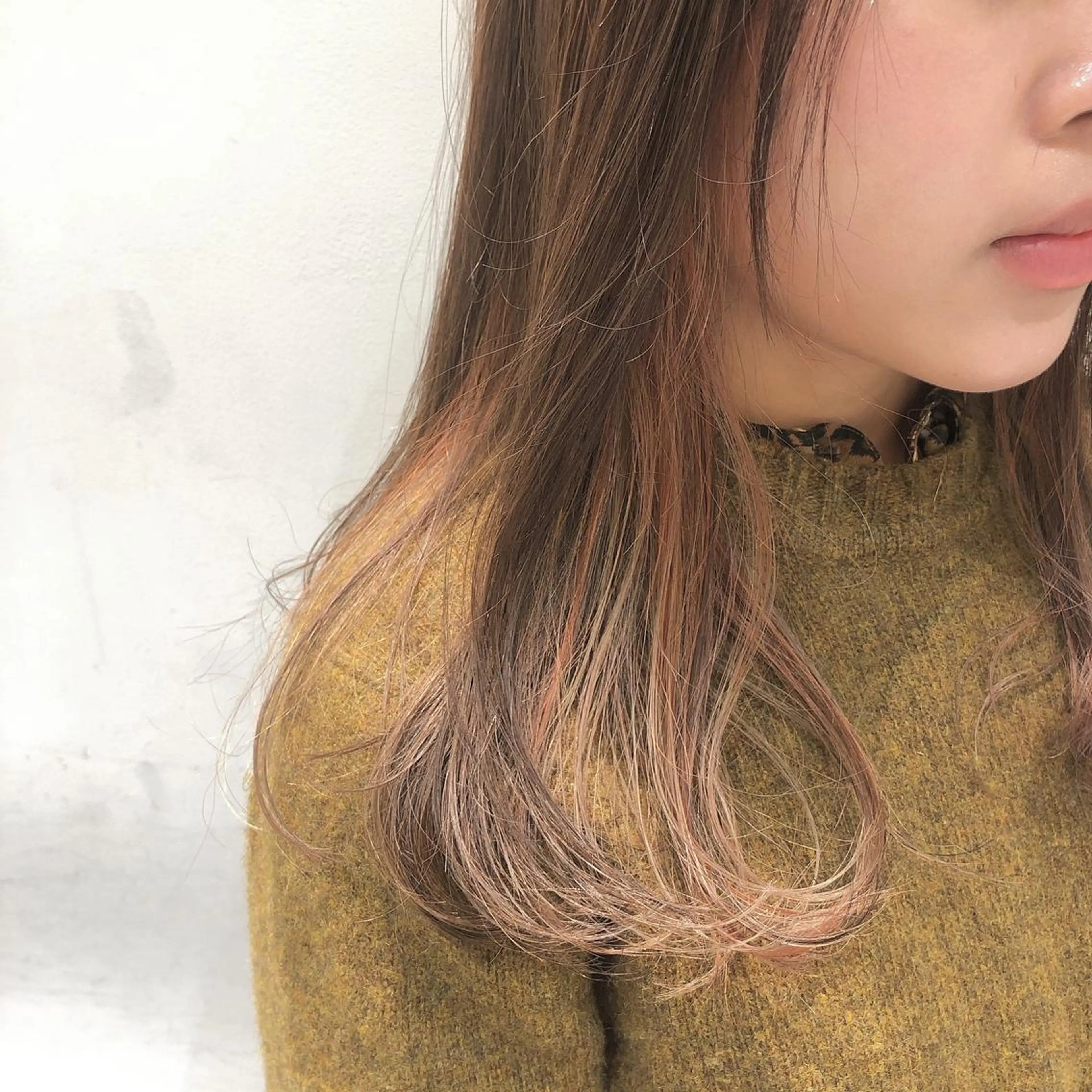 ミディアム カット ヘアカラー トリートメント 似合わせ艶髪カラー ❤️ハダユミのヘアスタイル
