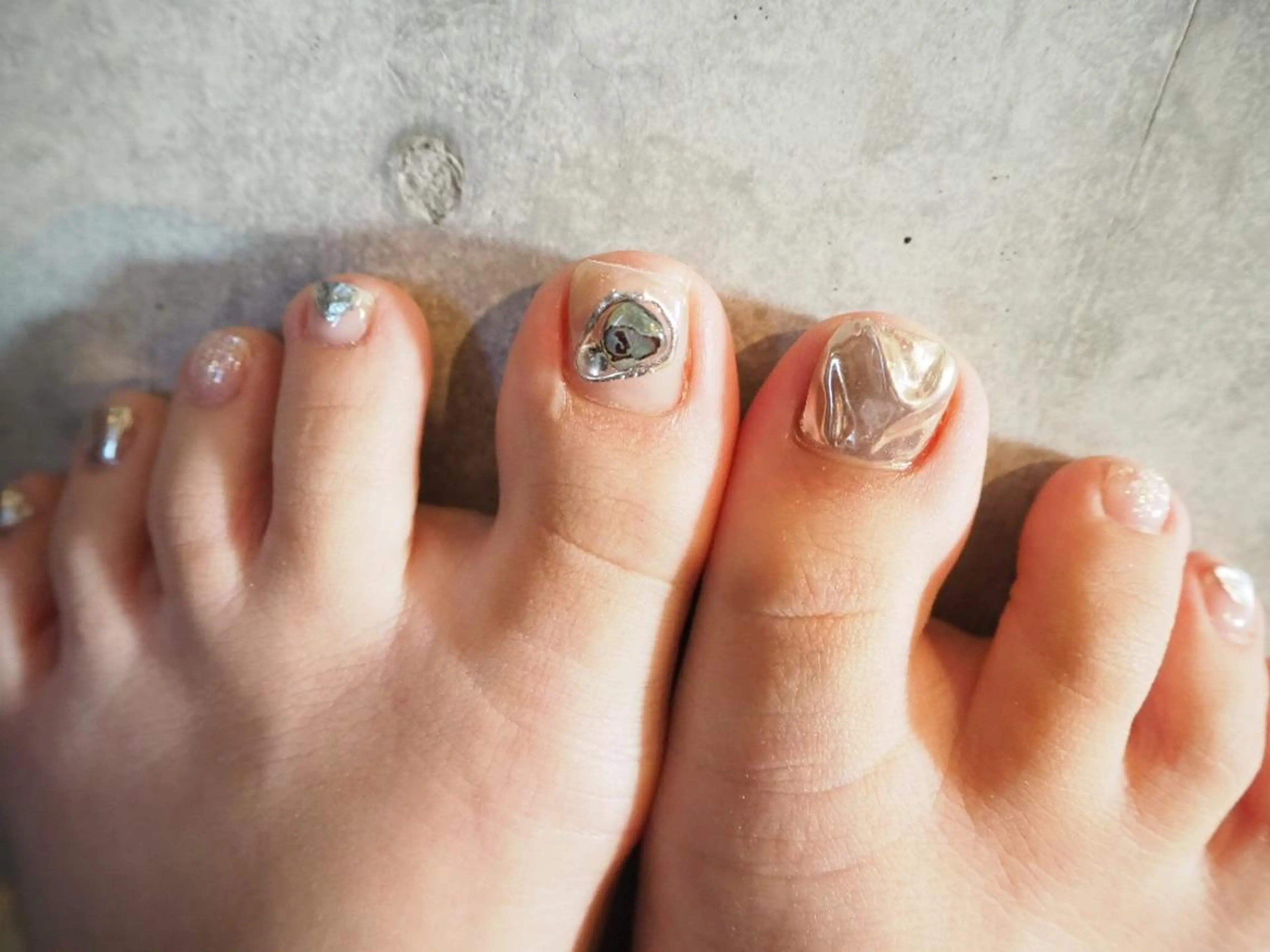 【除去込み】フットジェル4本アート(アートサンプルから選択)の写真