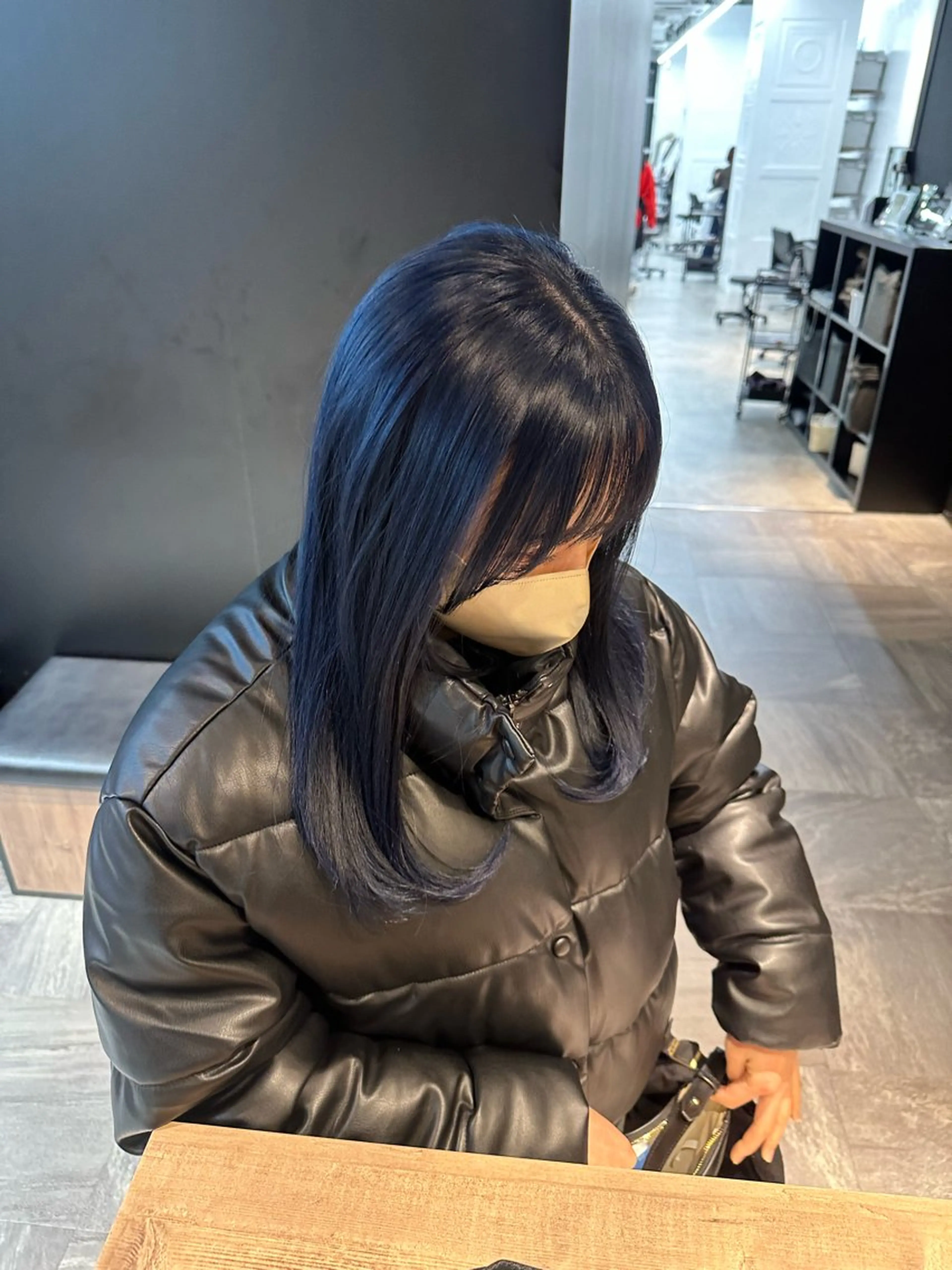 ミディアム カラー 顔まわりカット/艶髪 カラー✨けいとのヘアスタイル