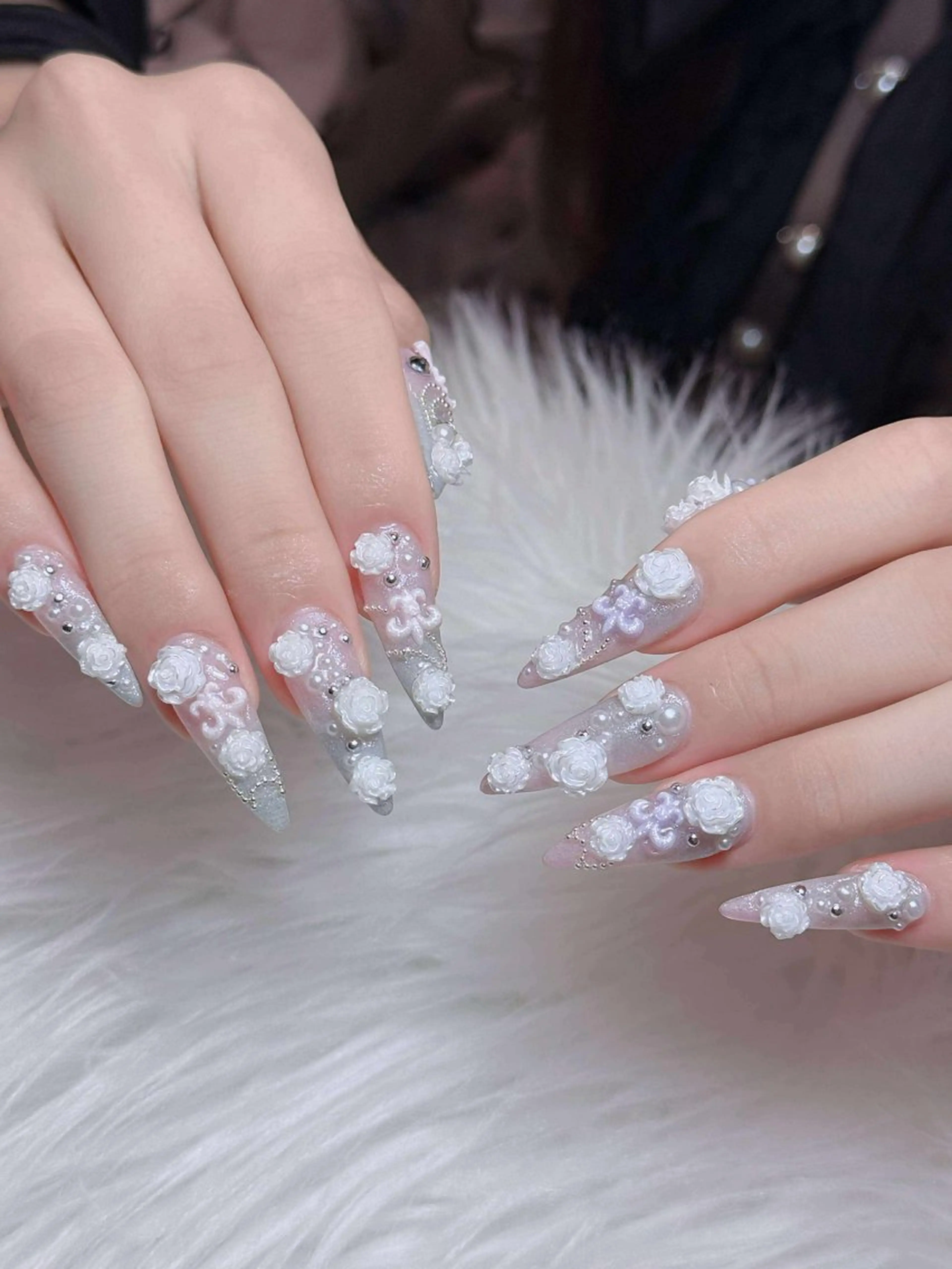 ネイル オーロラネイル チークネイル フットネイル フレンチネイル ハロウィン ハンドネイル Lumi Nail 新大久保3‘のネイルデザイン