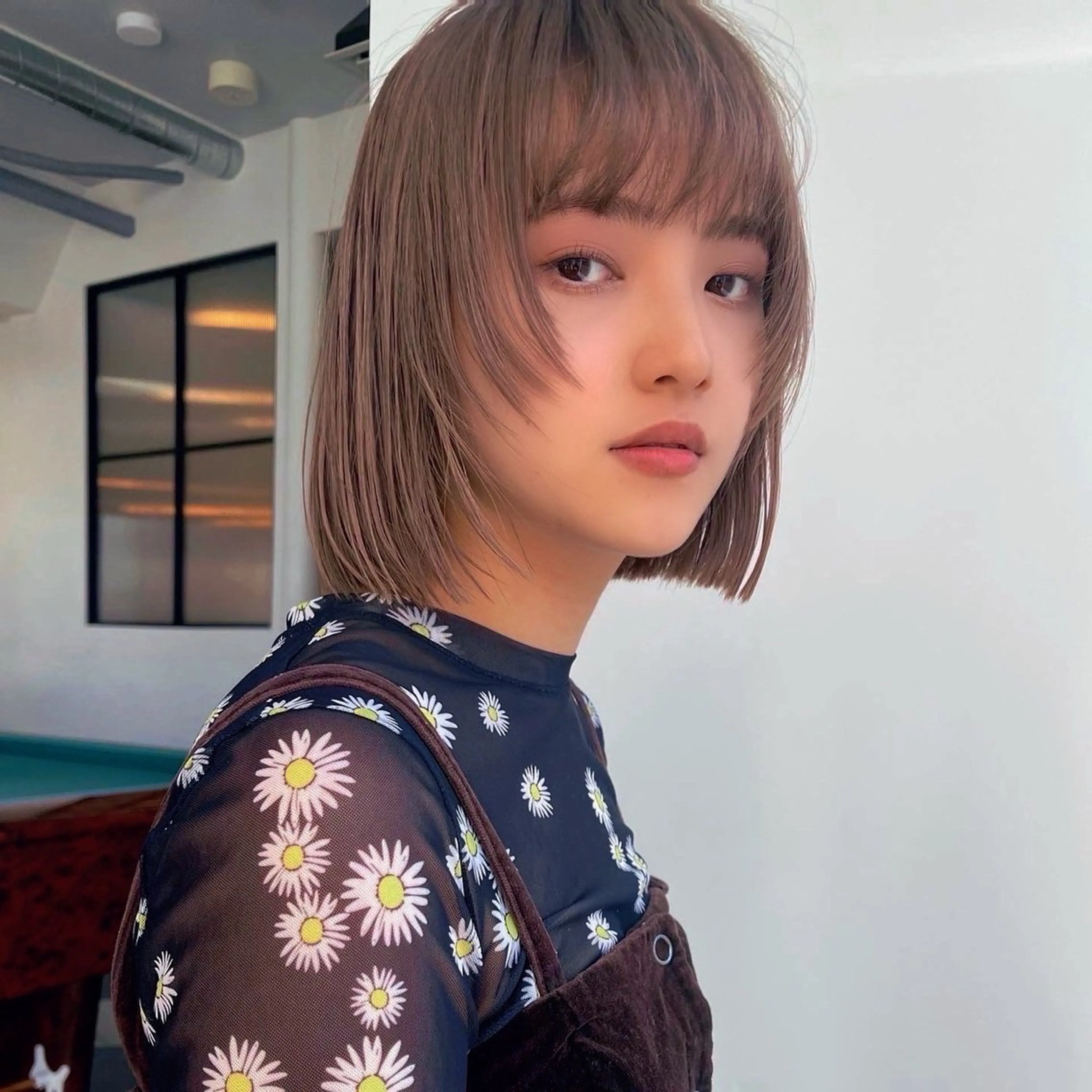ショート ヘアカラー トリートメント ハイトーン×デザイン 似合わせ/Yoheiのヘアスタイル