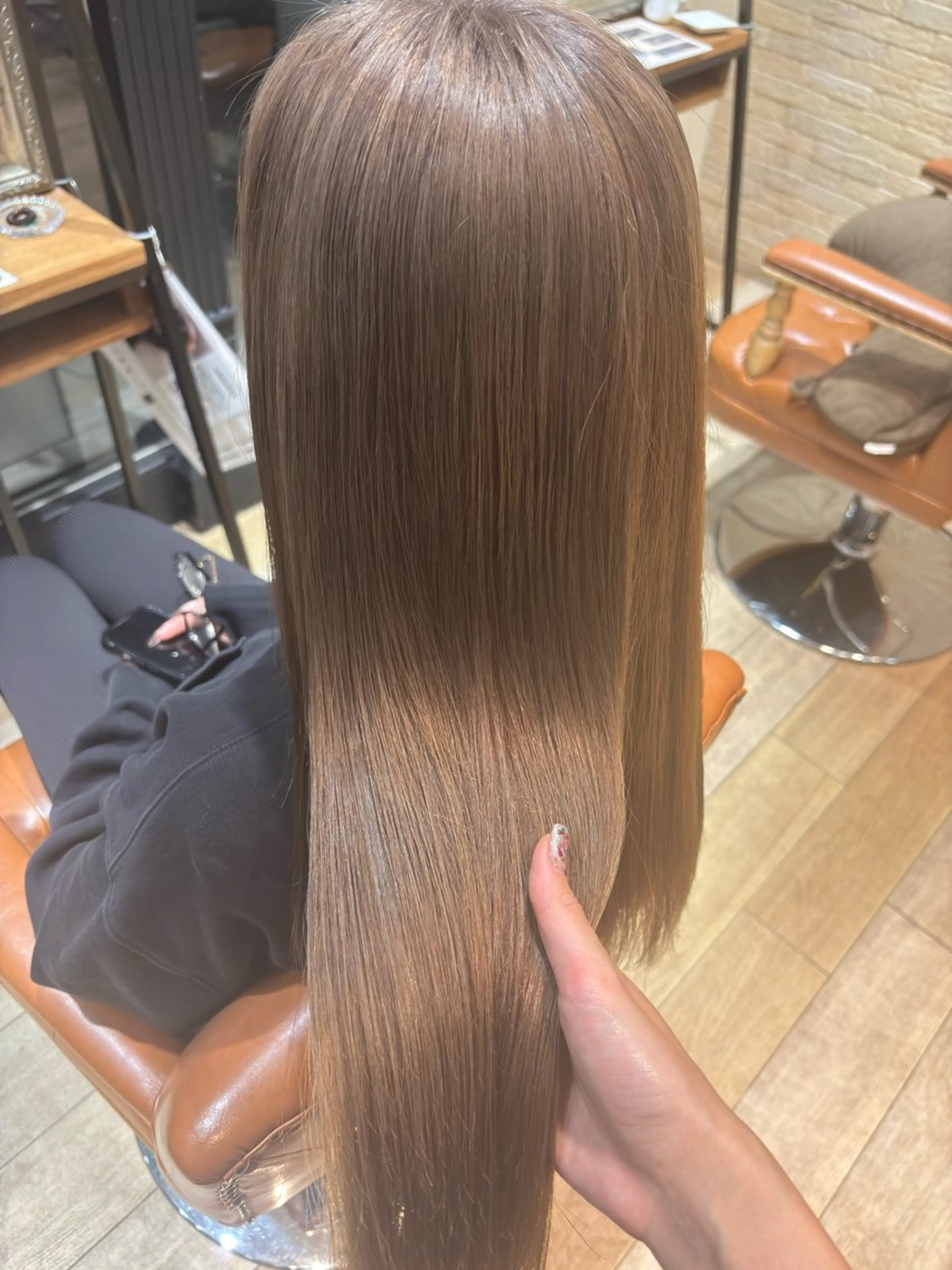 ロング カラー ヘアカラー トリートメント Fukuma Karinのヘアスタイル