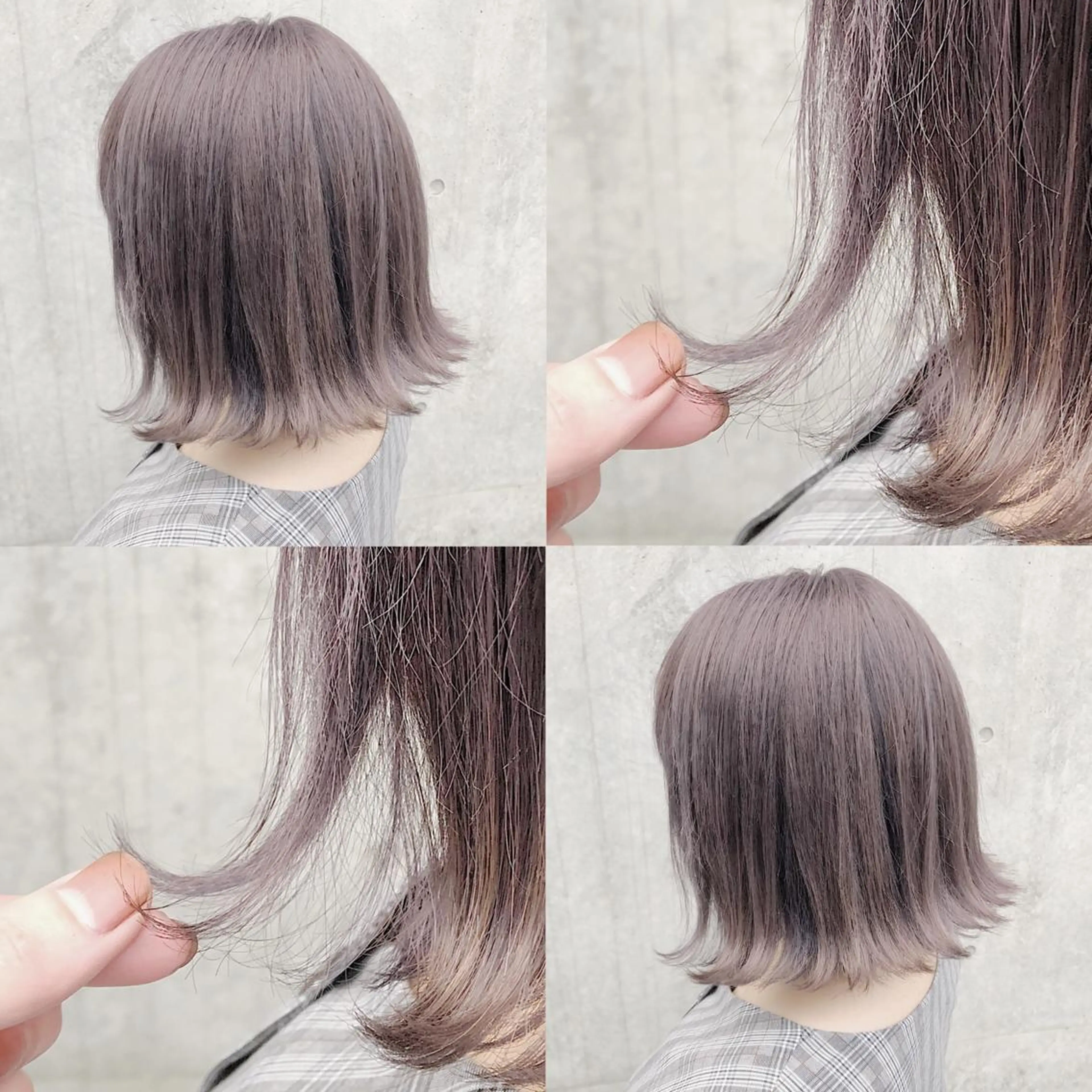 ショート カラー ヘアアレンジ メンズ キッズ ベージュカラー ヘアカラー トリートメント ヘアセット 💟Chloe原宿店 🩶ハイトーンのヘアスタイル