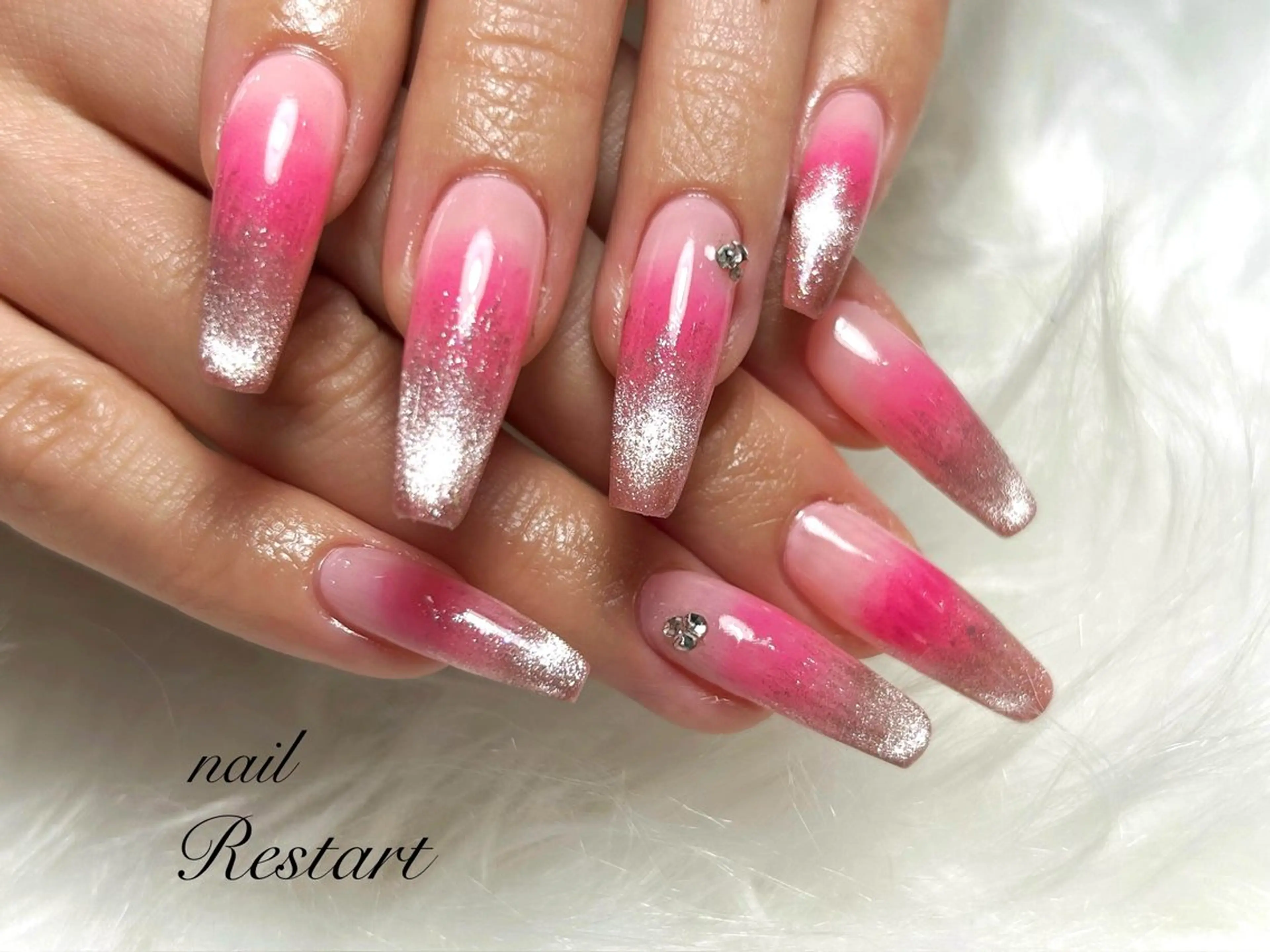 ロング ハンドネイル nail Restart所属・Restart YURIのネイルデザイン