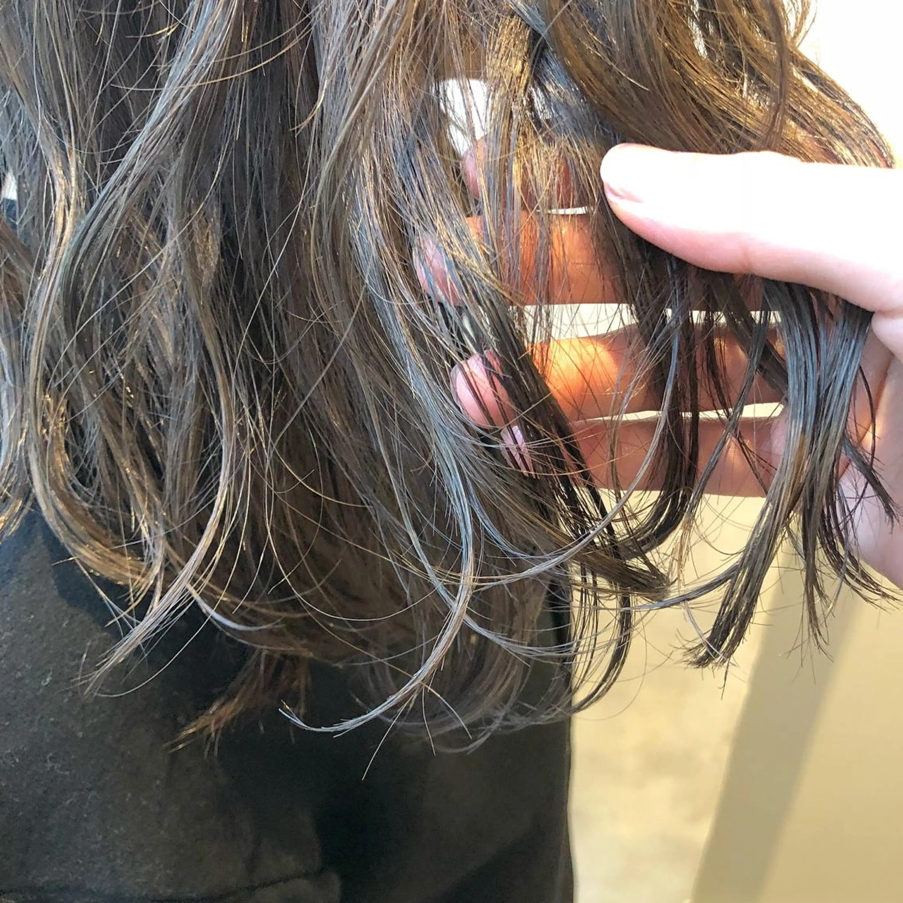 セミロング カラー 圧倒的透明感カラー nana🦕のヘアスタイル