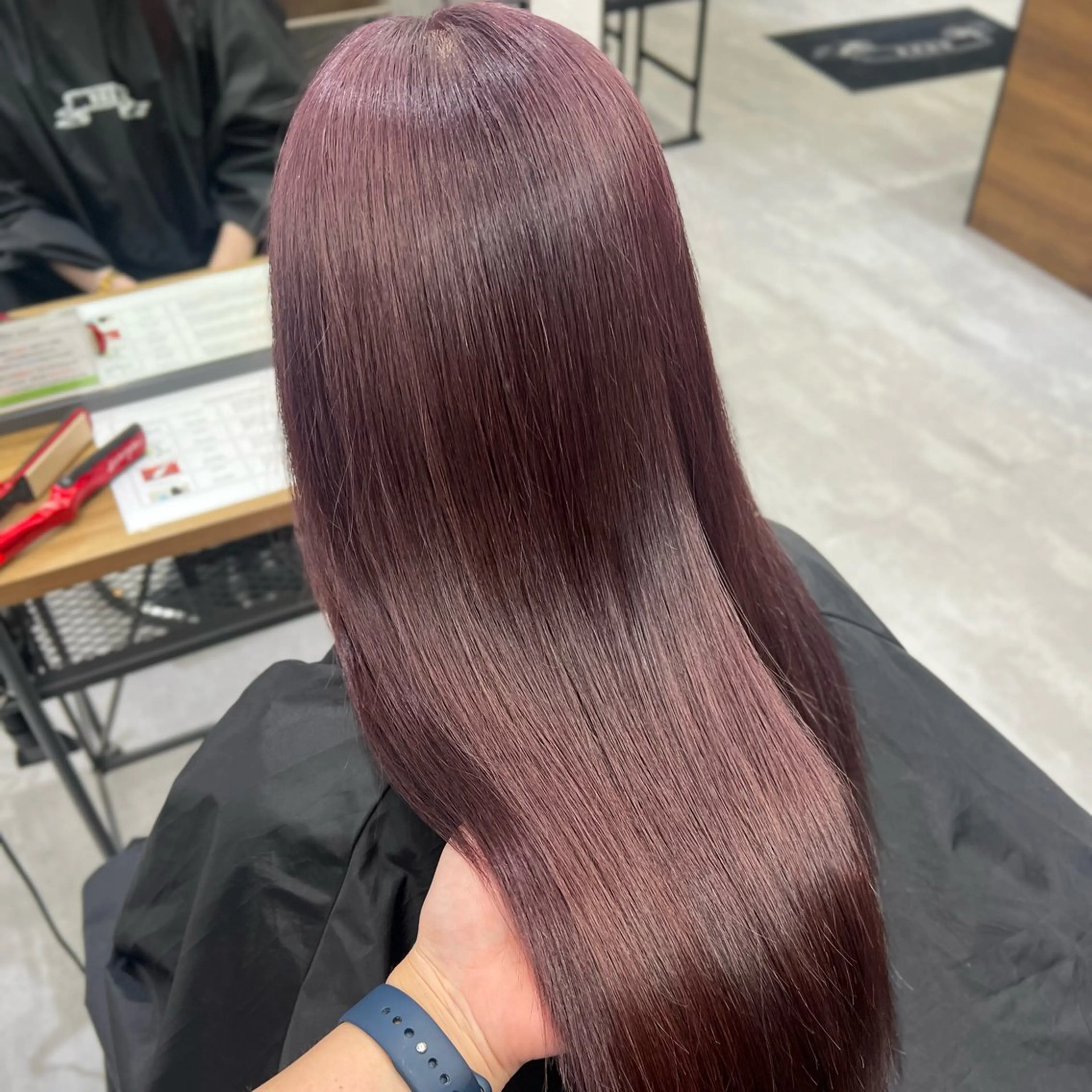 ロング カラー シールエクステ ブリーチ 透明感カラー デザインカラー ダブルカラー カットモデル募集 八王子/kyocoのヘアスタイル