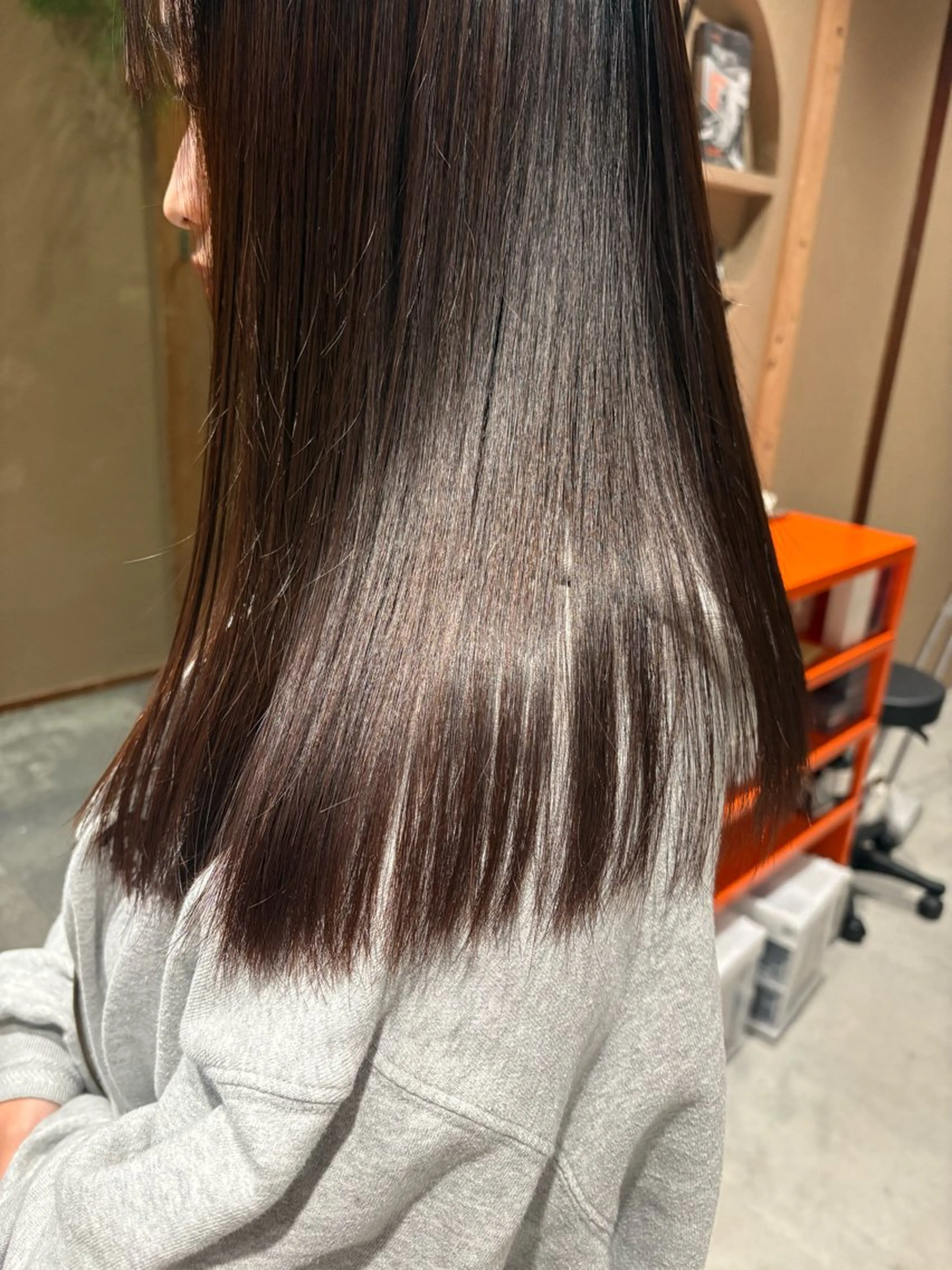 ロング 縮毛矯正 カラーモデル募集🎀 Kotohaのヘアスタイル