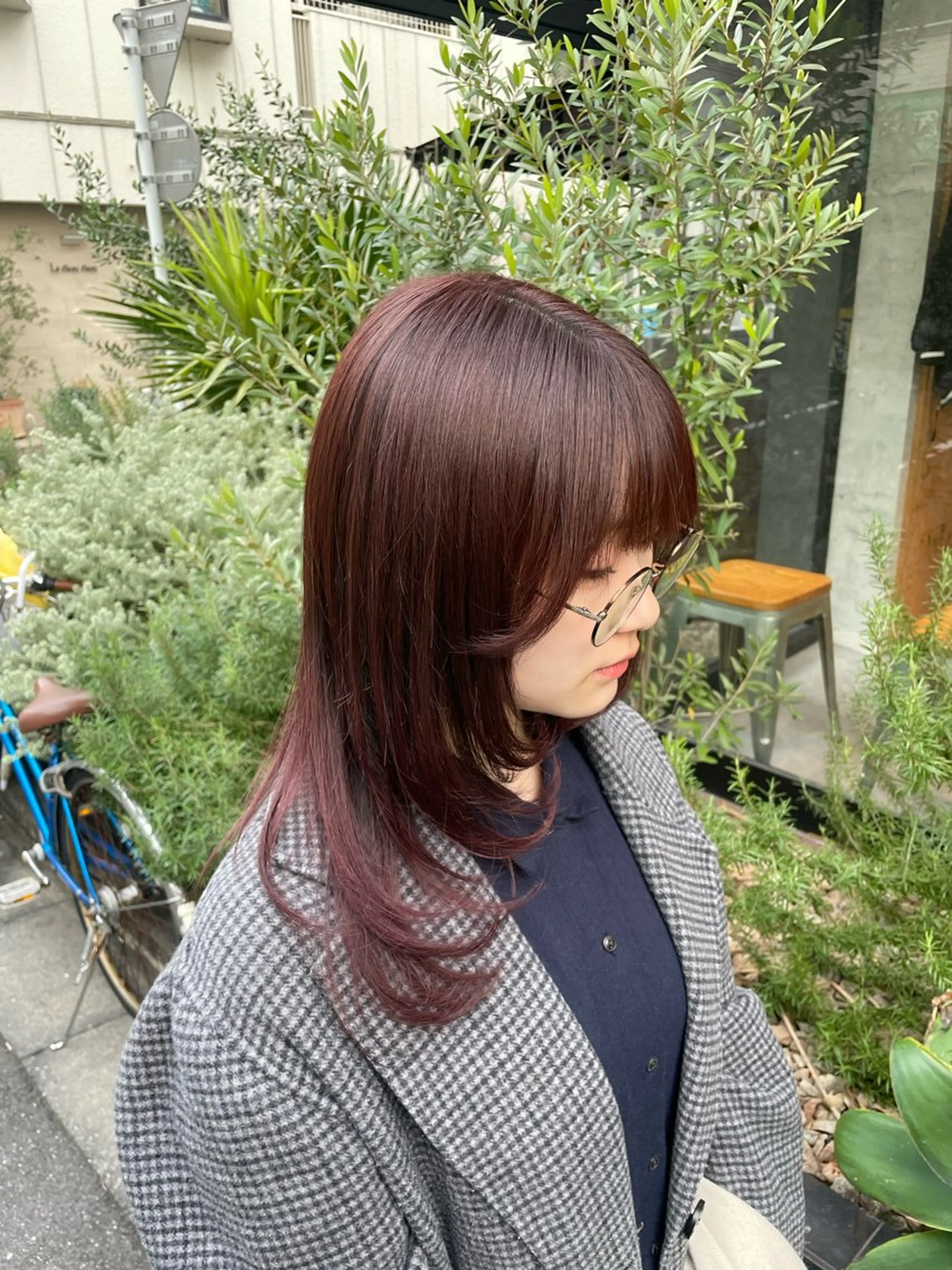 セミロング カラー ヘアカラー Sia中野新橋 ﾕﾘ🎀のヘアスタイル