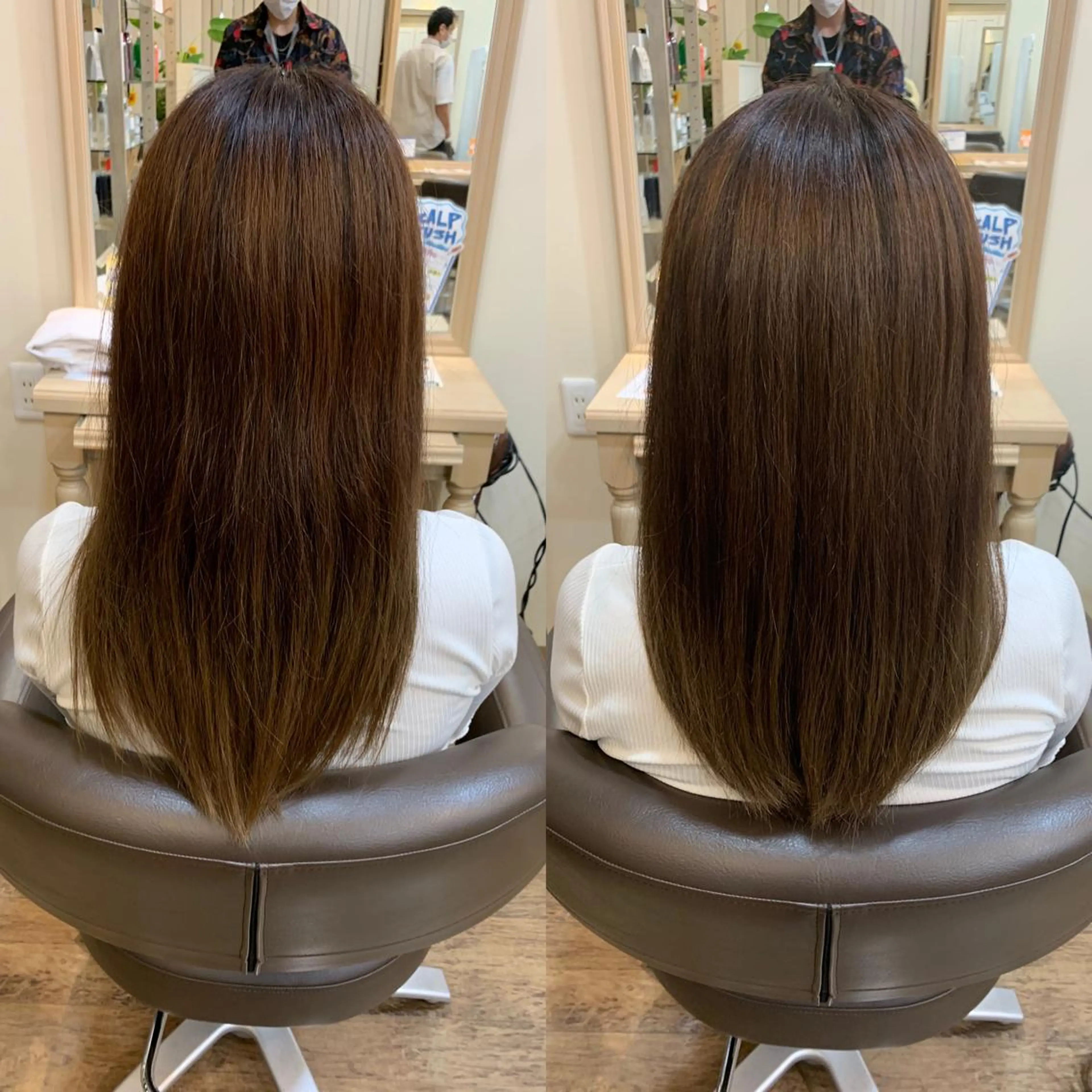 セミロング 韓国ヘア/レイヤー 🇰🇷/艶髪/長橋のヘアスタイル