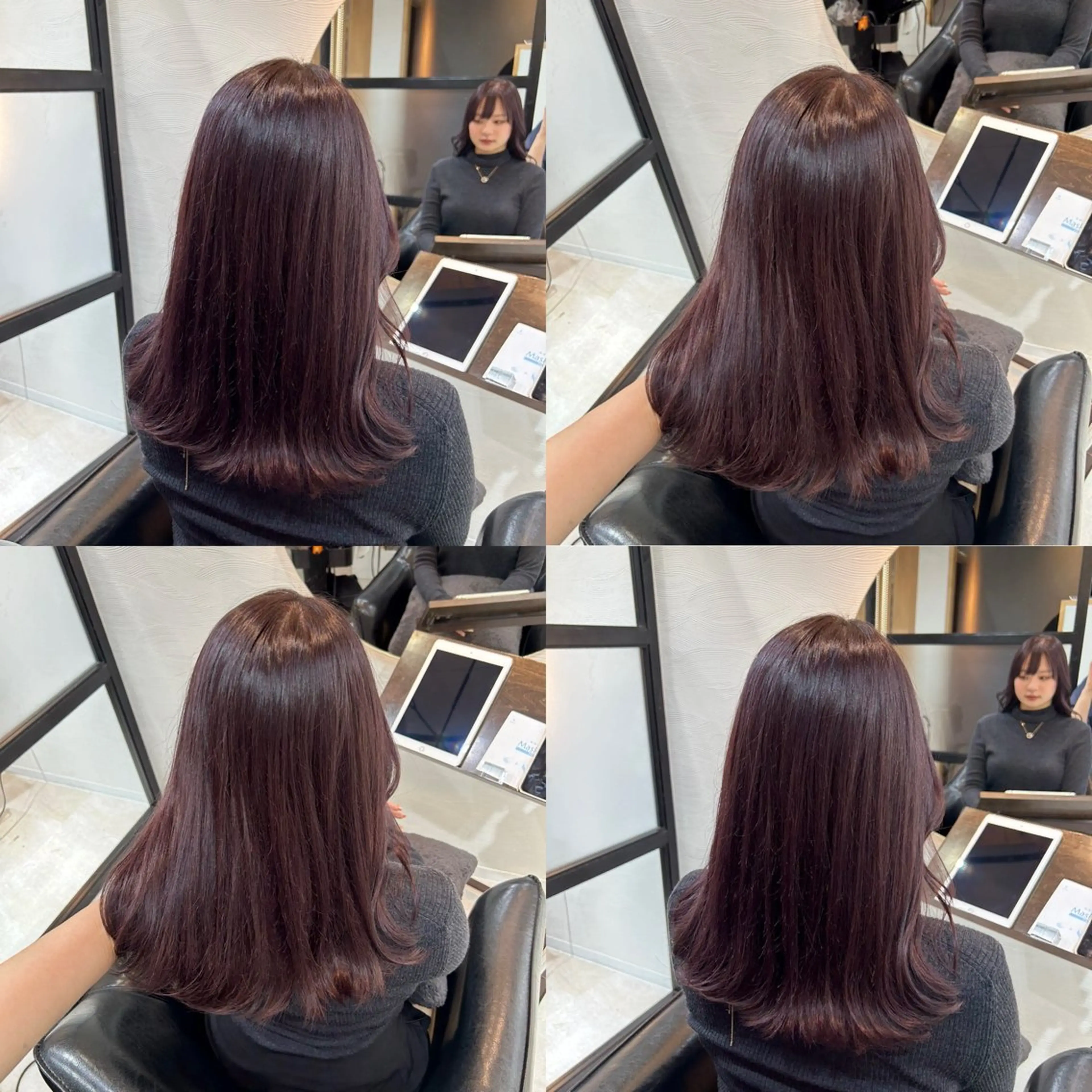 セミロング カラー カット ヘアカラー トリートメント 🤍透明感/韓国風 🤍サクラギヒトミのヘアスタイル