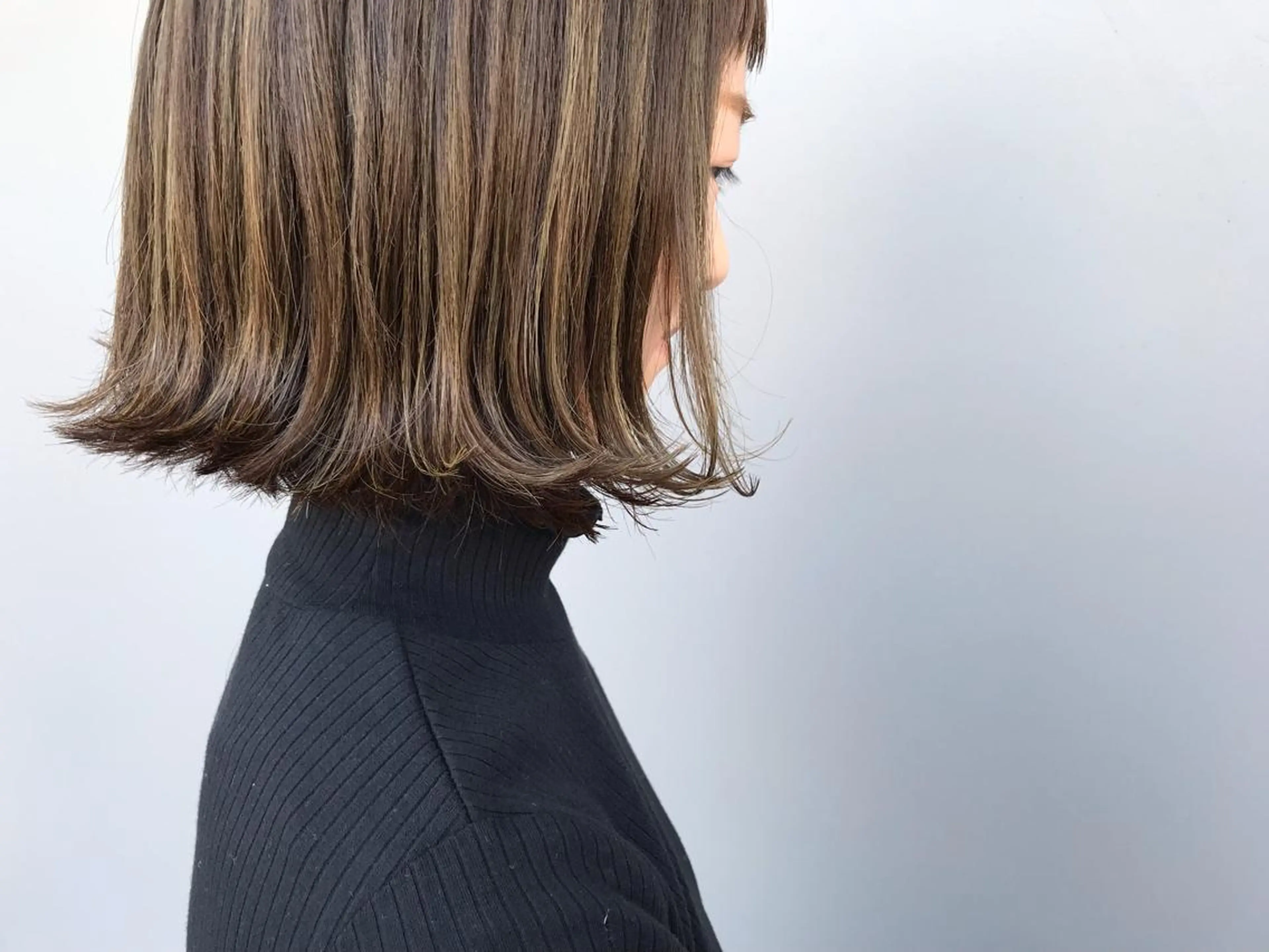 ミディアム カラー ハイライトカラー ハイライト シェールピエール所属・Laf かおりのマツエク・マツパデザイン