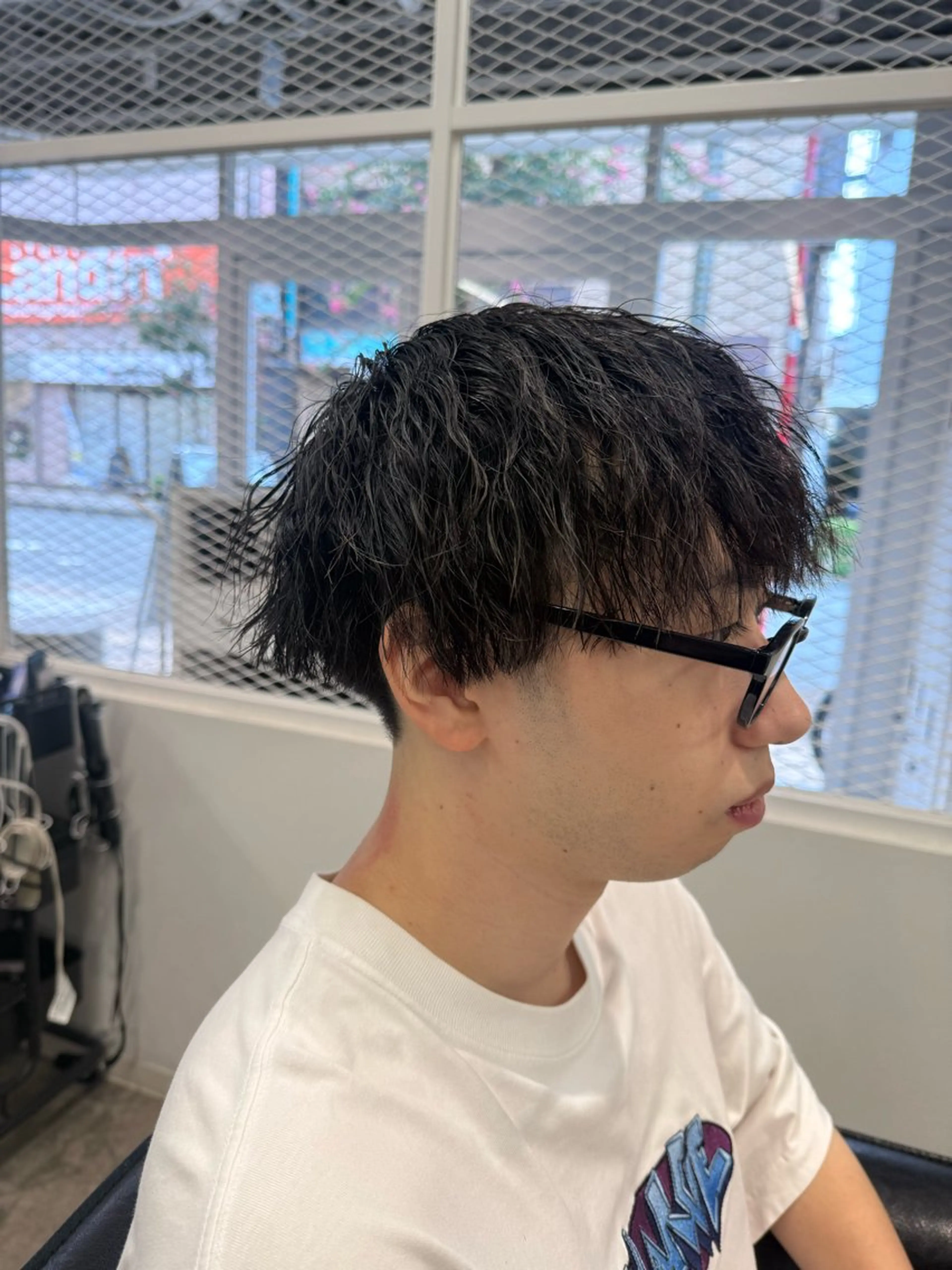 ショート メンズ カット パーマ 質感再生カラー/ 髪質改善/karinのヘアスタイル